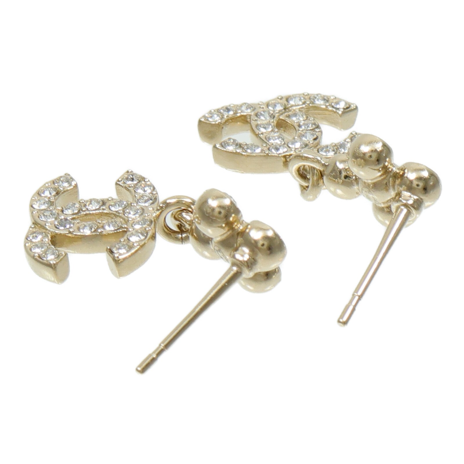 CHANEL 金屬/水鑽Earrings耳環