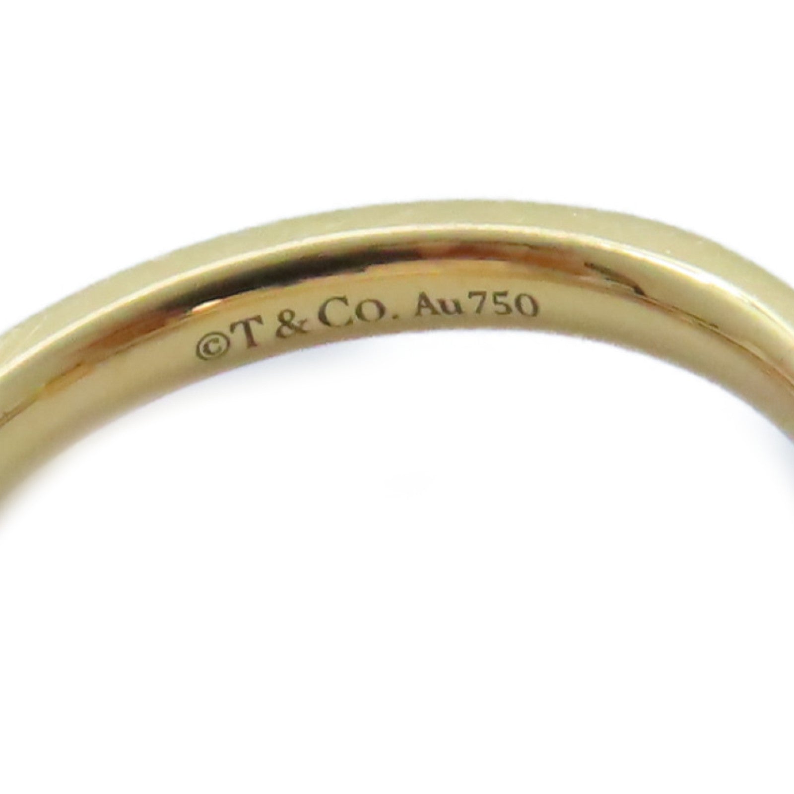 TIFFANY＆CO 18K黃金T Ring戒指US#6.5