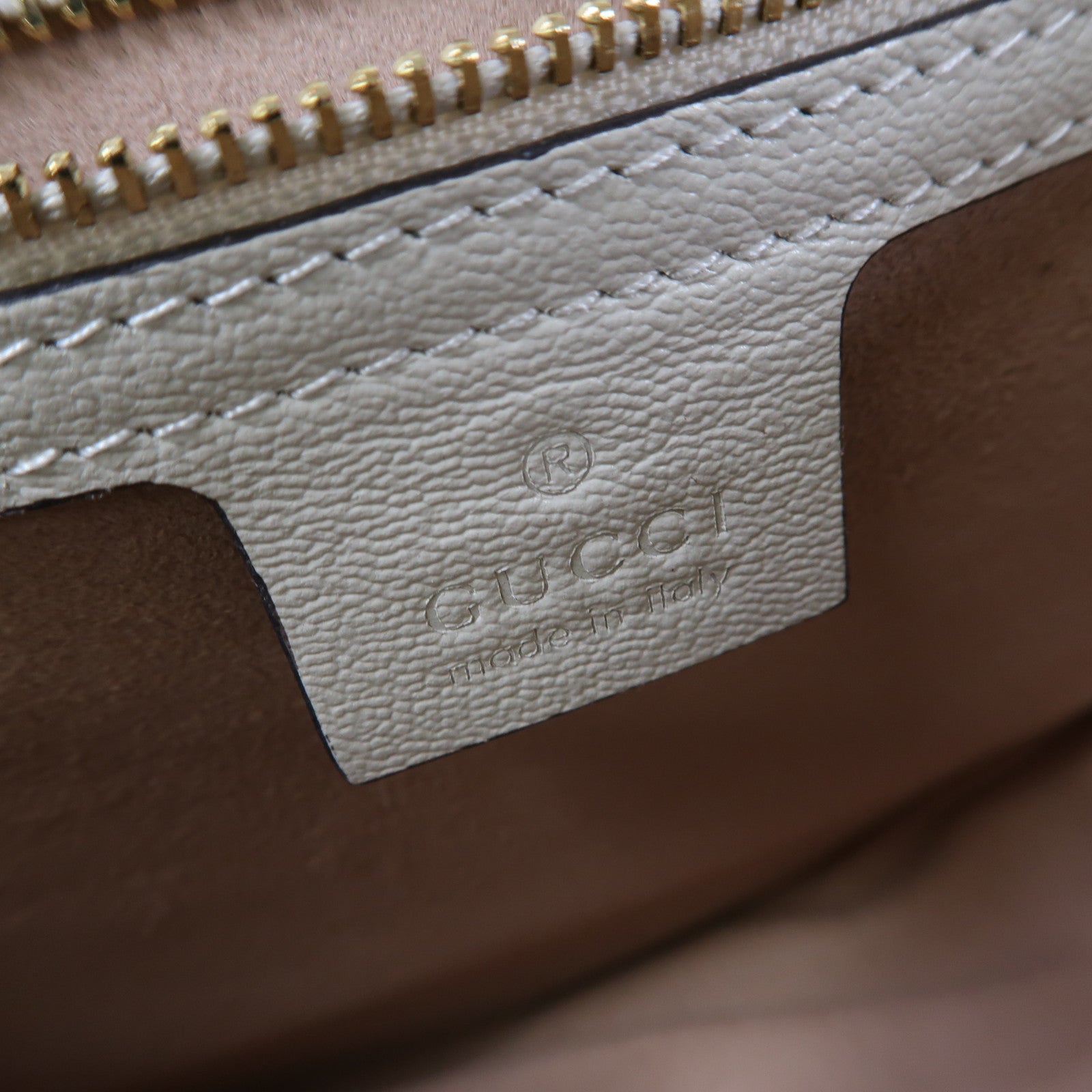GUCCI 【激減優惠】牛皮皮革/塗層帆布Padlock Shoulder Bag金扣肩背袋黃色/白色