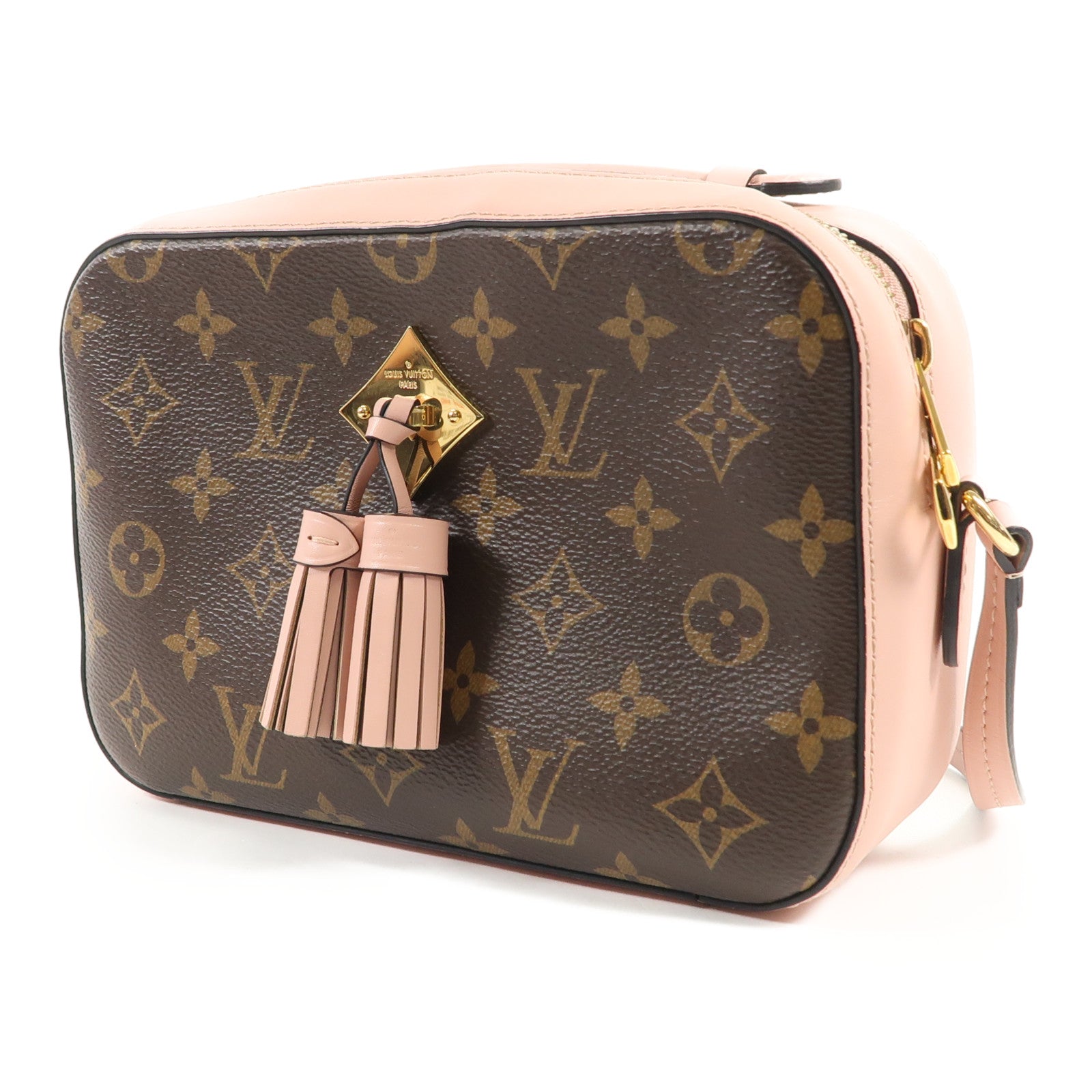 LOUIS VUITTON Monogram Saintonge金扣手挽肩背兩用袋