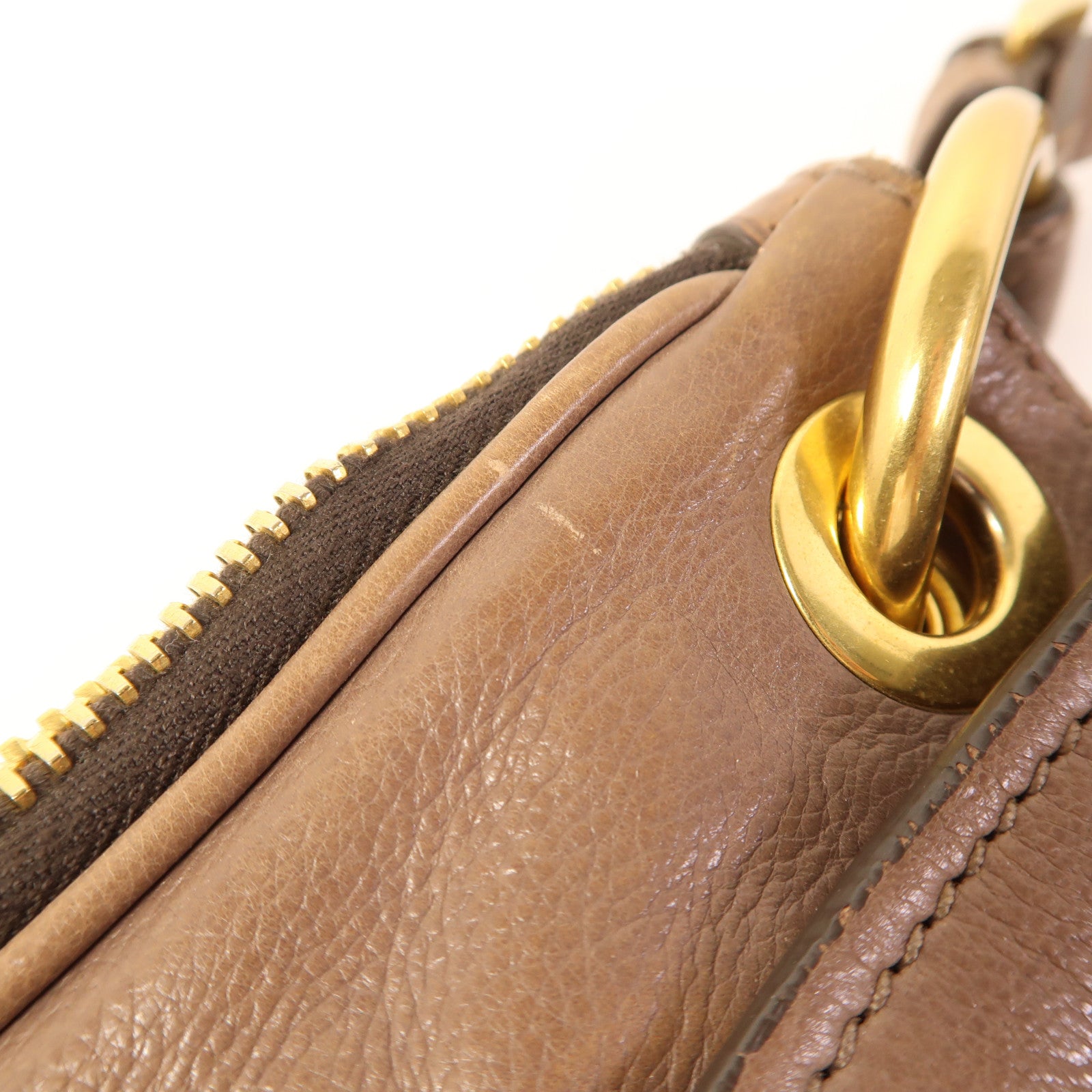 PRADA 牛皮皮革Shoulder Bag金扣肩背袋