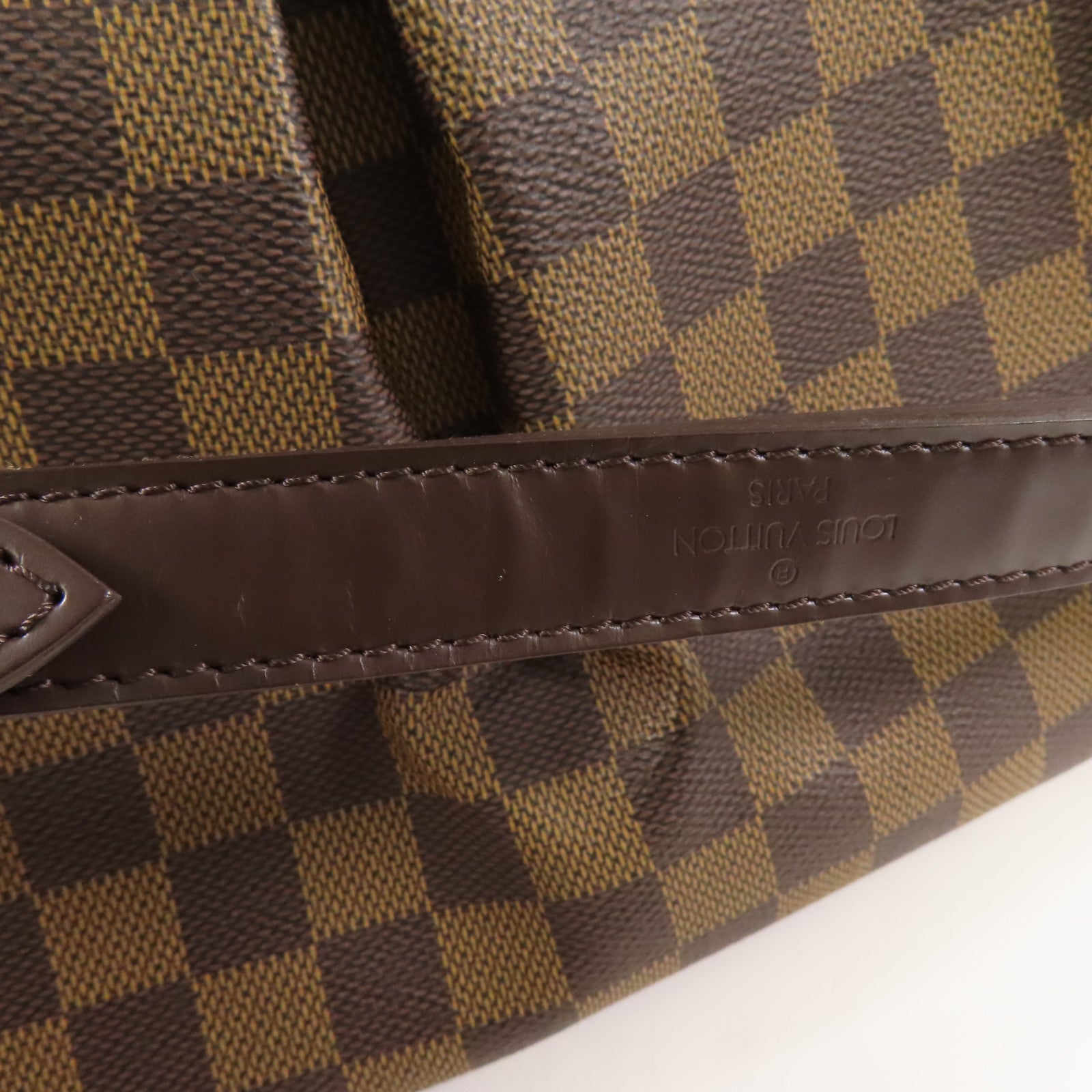 LOUIS VUITTON Damier Trevi PM金扣手挽肩背兩用袋