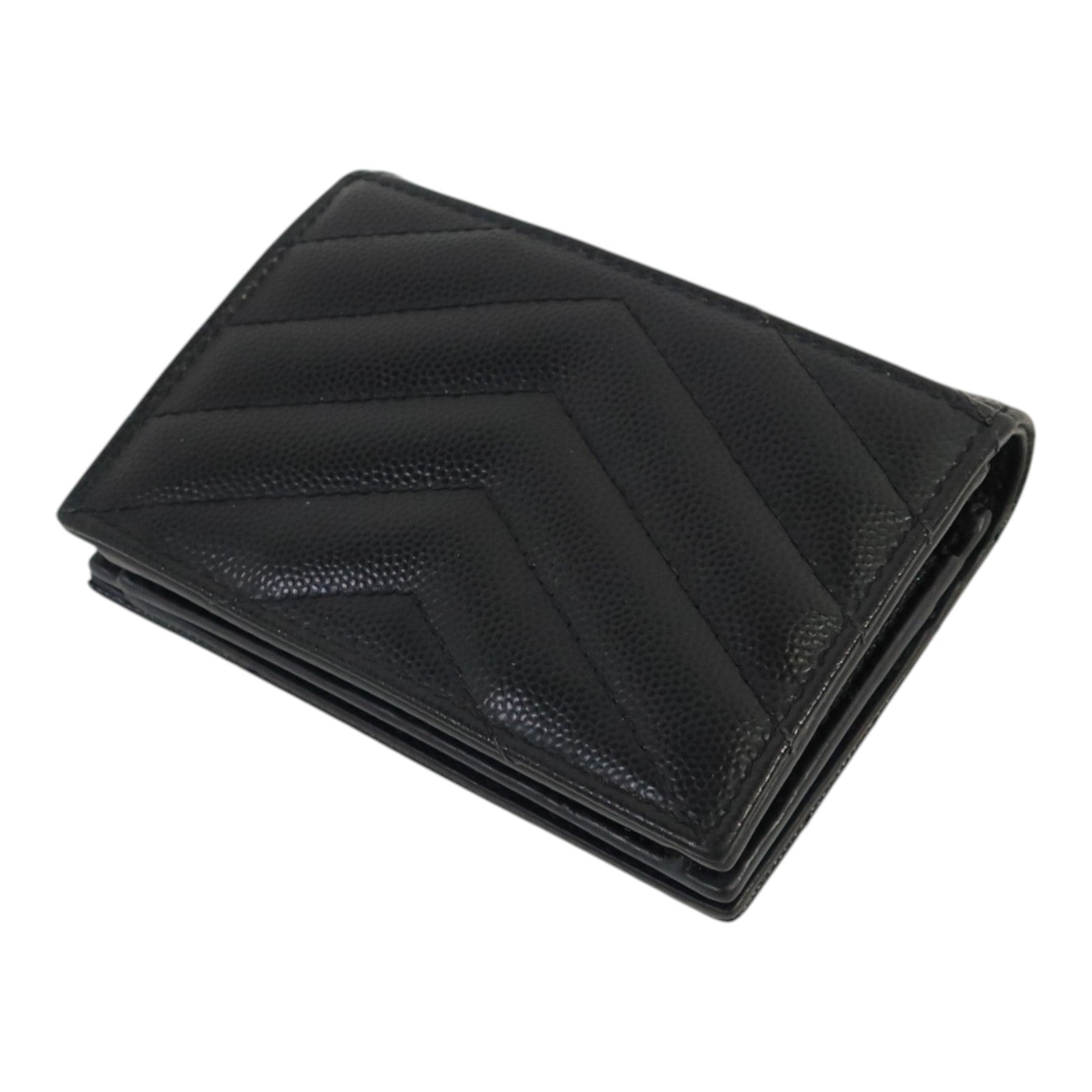 SAINT LAURENT 牛皮皮革Wallet金扣錢包