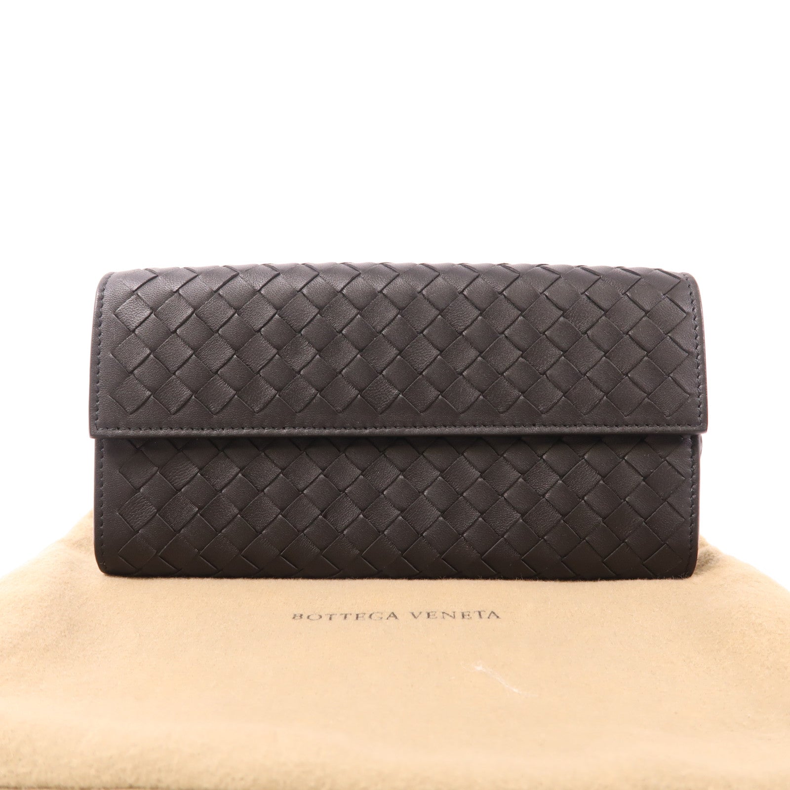 BOTTEGA VENETA BV Long Wallet Leather Black
