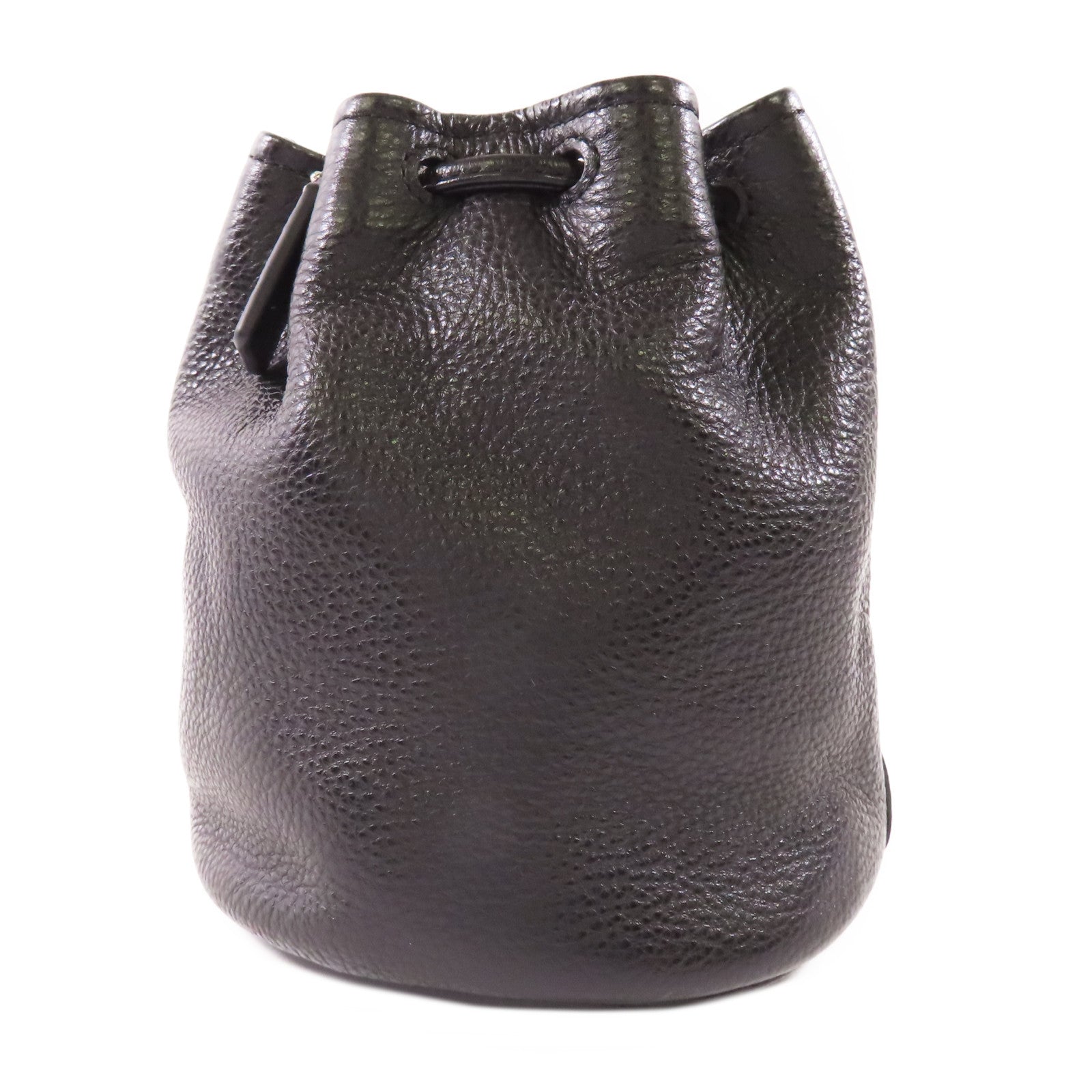 COACH 牛皮皮革Bucket Bag银扣手挽袋