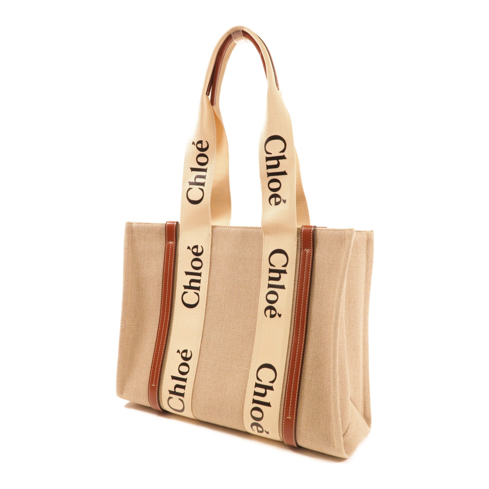 Chloe【激減優惠】 帆布Large Woody手挽袋