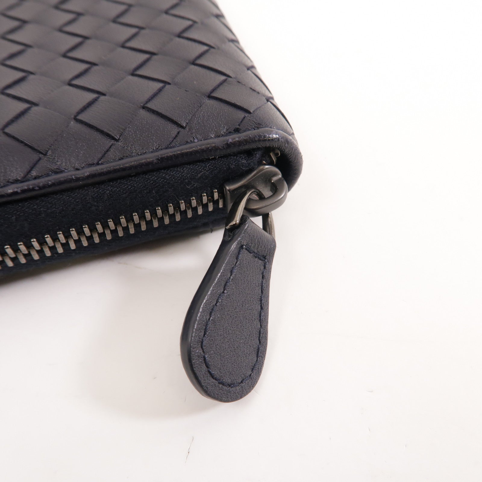 BOTTEGA VENETA 織紋皮革Zipped Long Wallet長錢包黑色