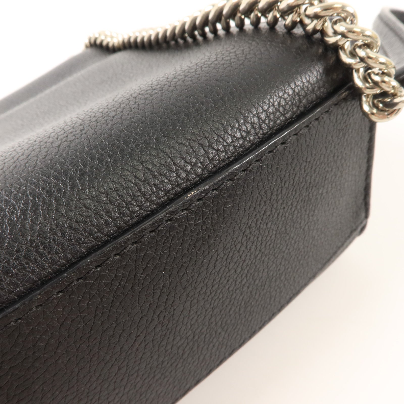 LOUIS VUITTON 牛皮皮革Mylockme銀扣鏈帶肩背袋