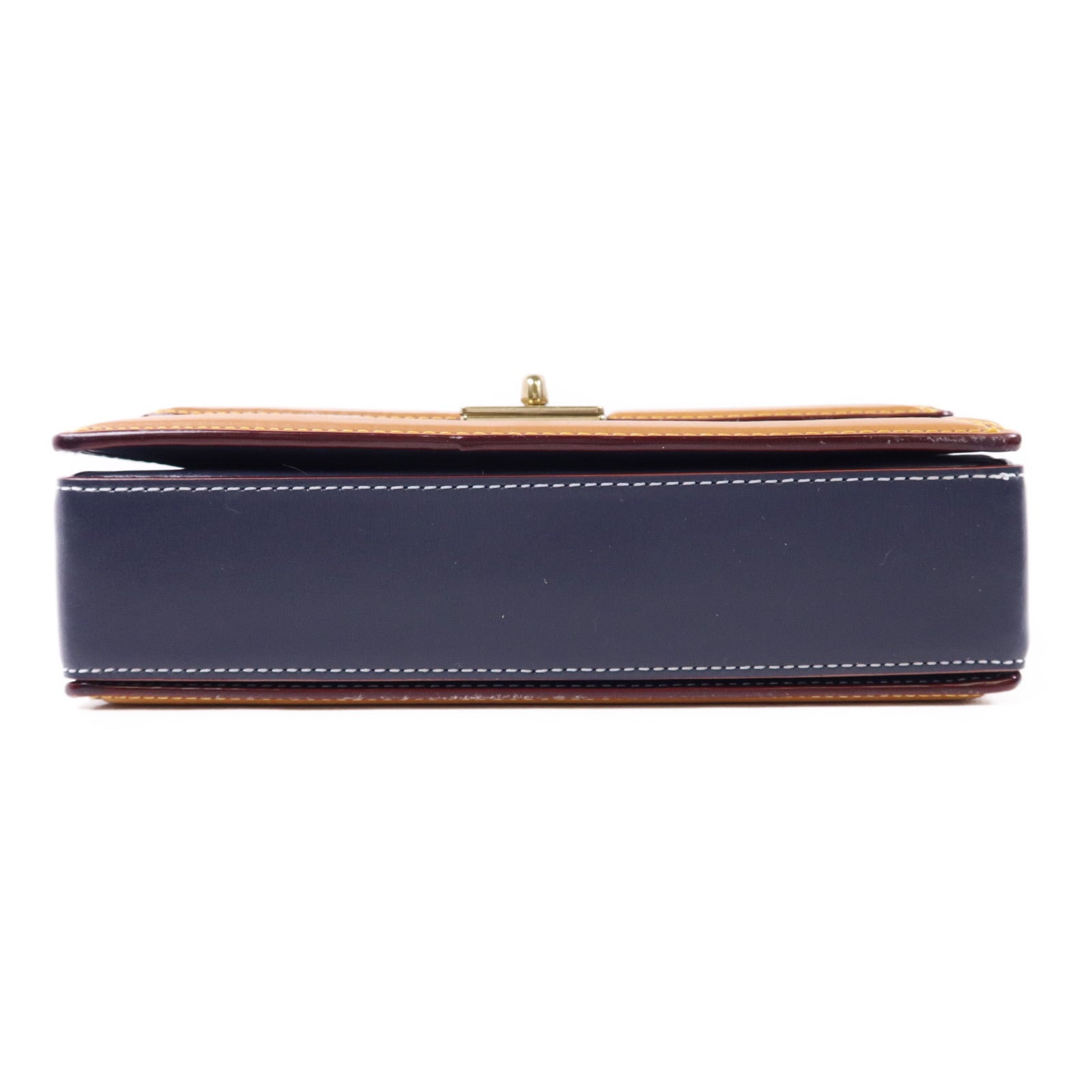 COACH 帆布/牛皮皮革Chain Shoulder Bag金扣鏈帶肩背袋