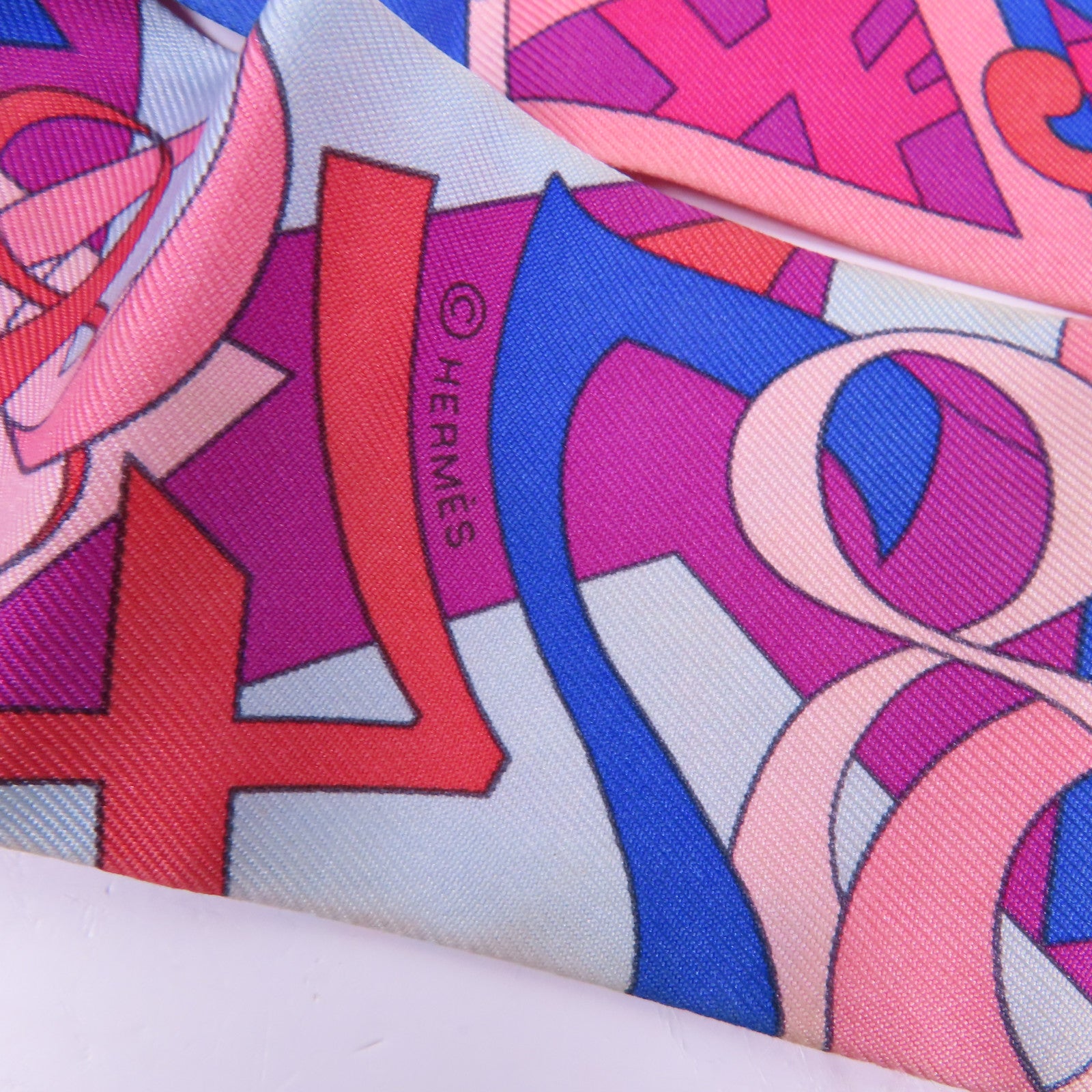 HERMES 絲質Twilly絲巾