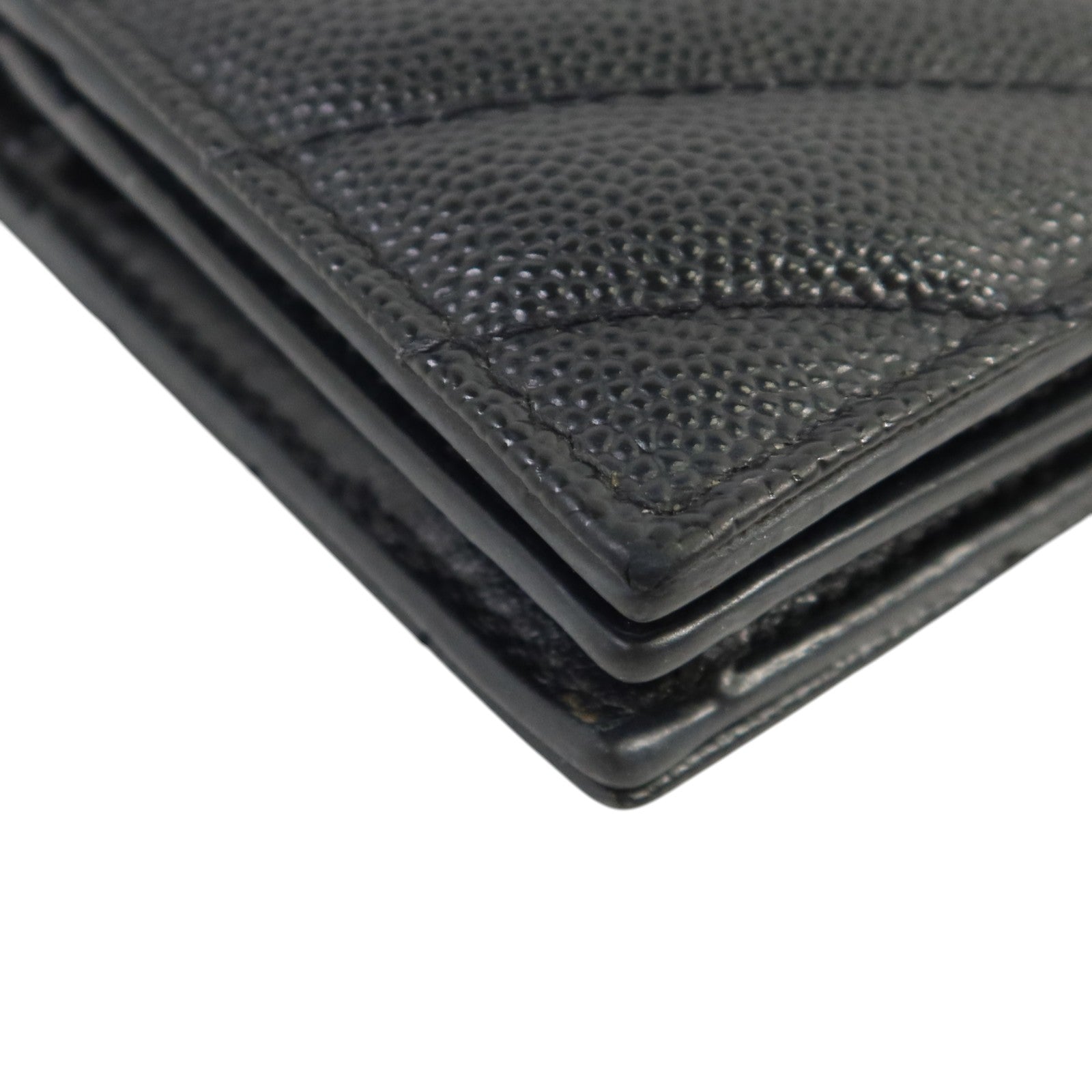 SAINT LAURENT 牛皮皮革Wallet金扣錢包