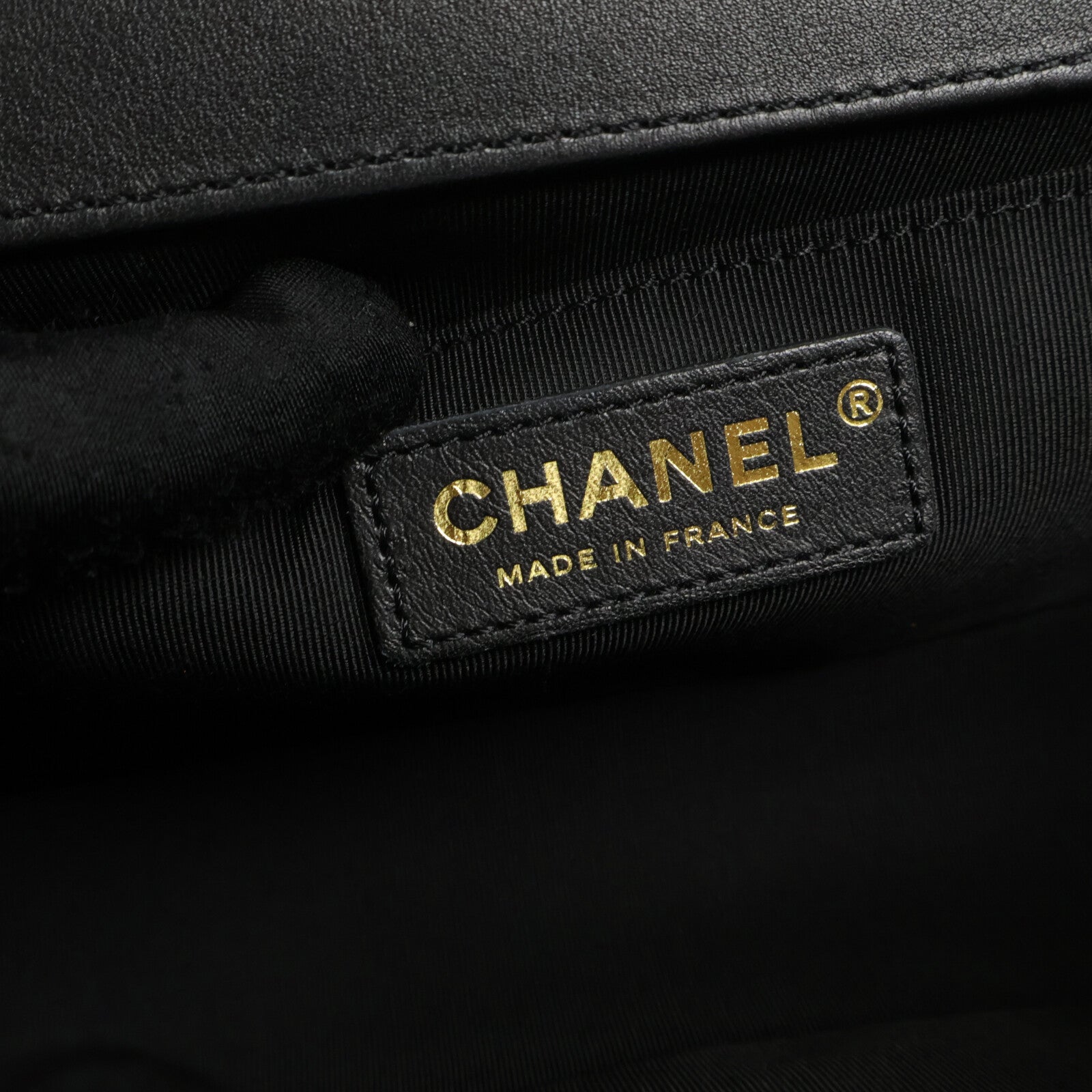 CHANEL 羊皮皮革Boy 25鏈帶肩背袋