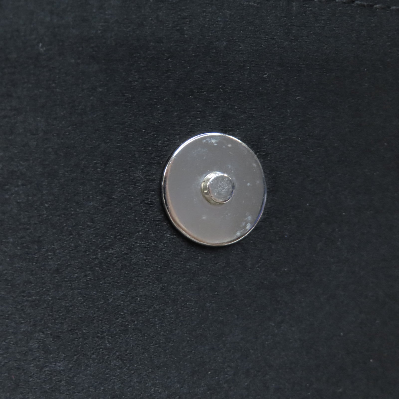 LOUIS VUITTON Monogram Satin Comte De Fe Musette銀扣肩背袋黑色