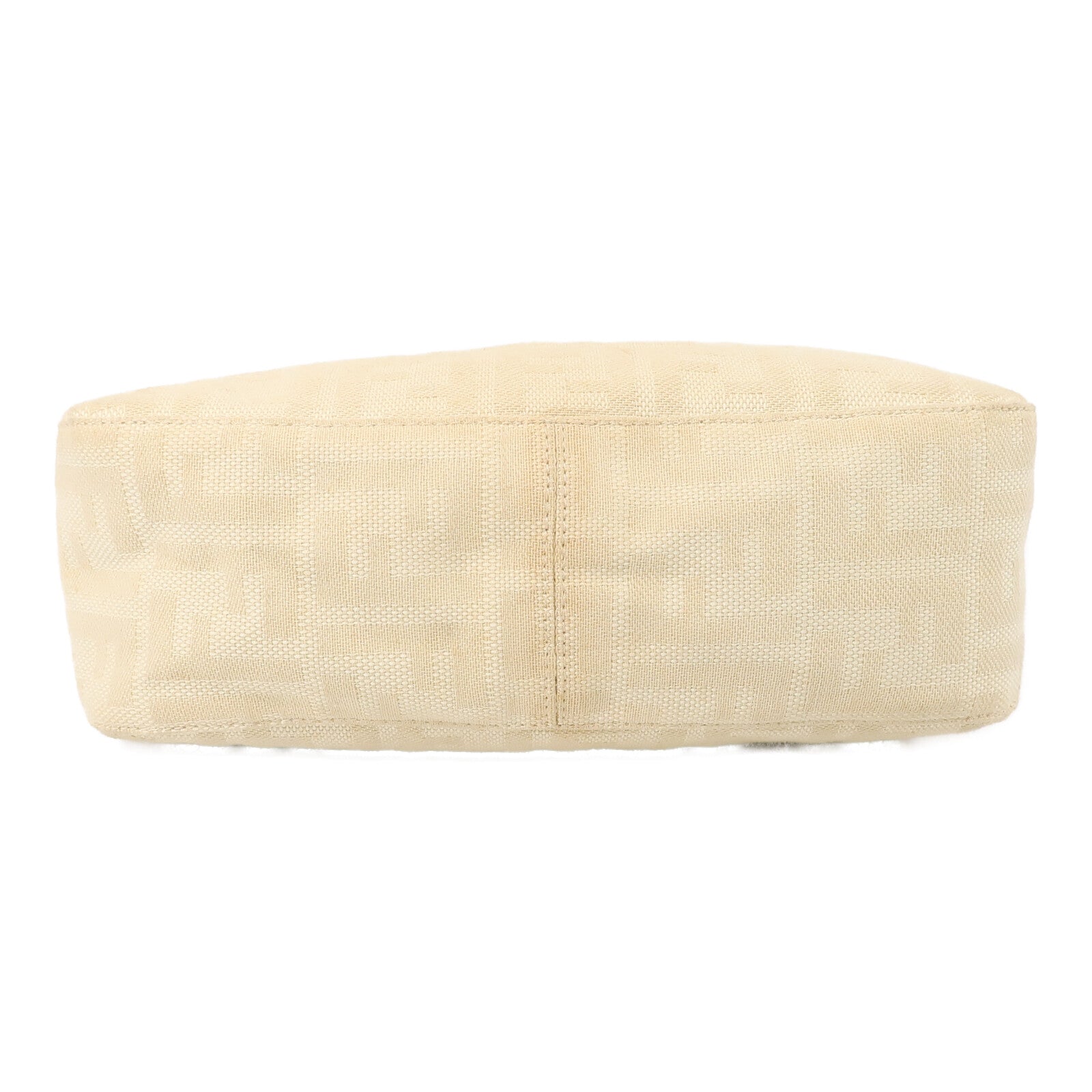 FENDI 帆布/牛皮皮革Zucca Double Flap Mamma肩背袋