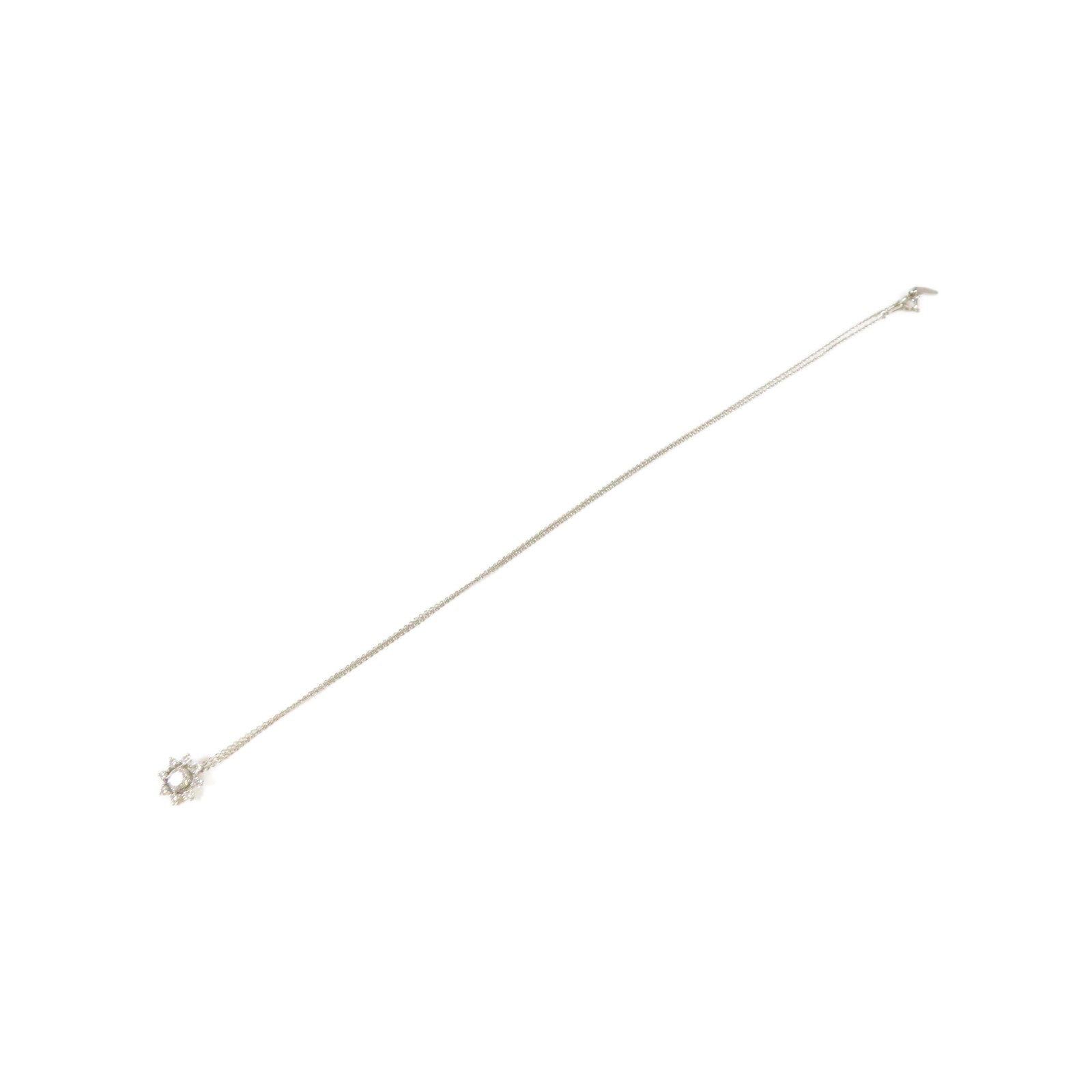 JEWELRY **【激減優惠】PT850/PT900鉑金/鑽石Diamond Necklace0.309ct/0.27ct鑽石項鍊#44cm