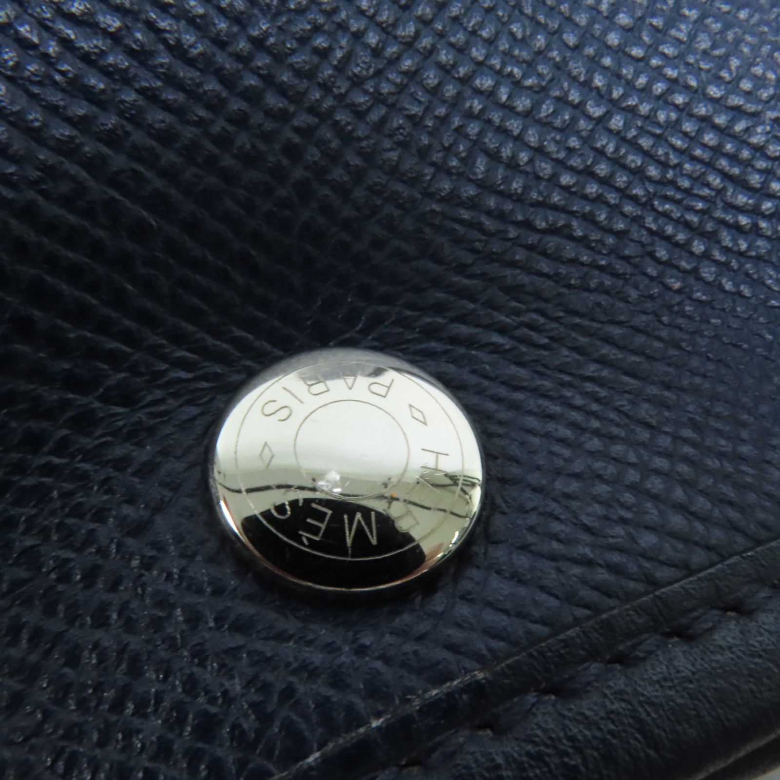 HERMES Epsom皮革Garden Party TPM手挽袋Blue Nuit