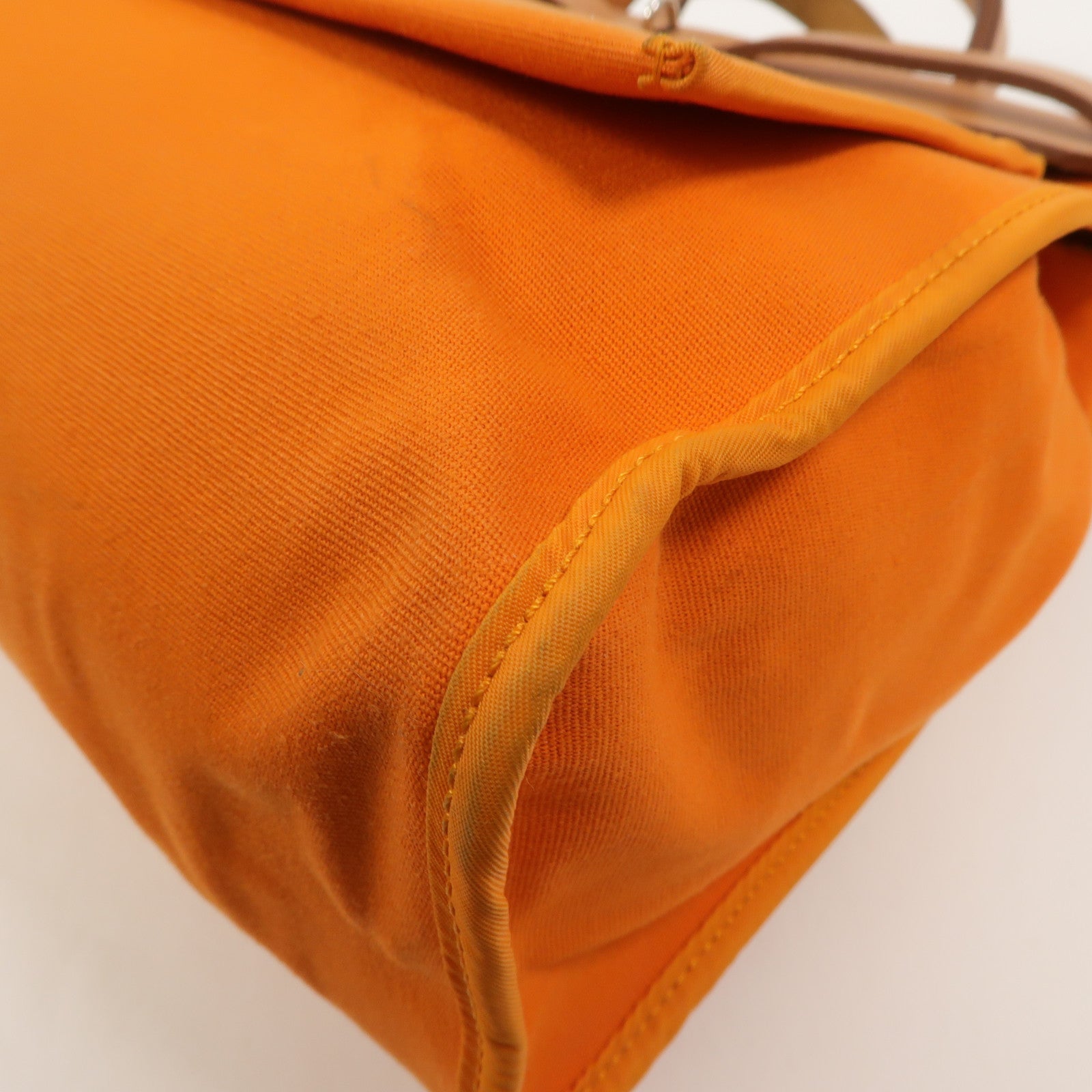 HERMES 帆布Herbag PM手挽肩背兩用袋Orange H