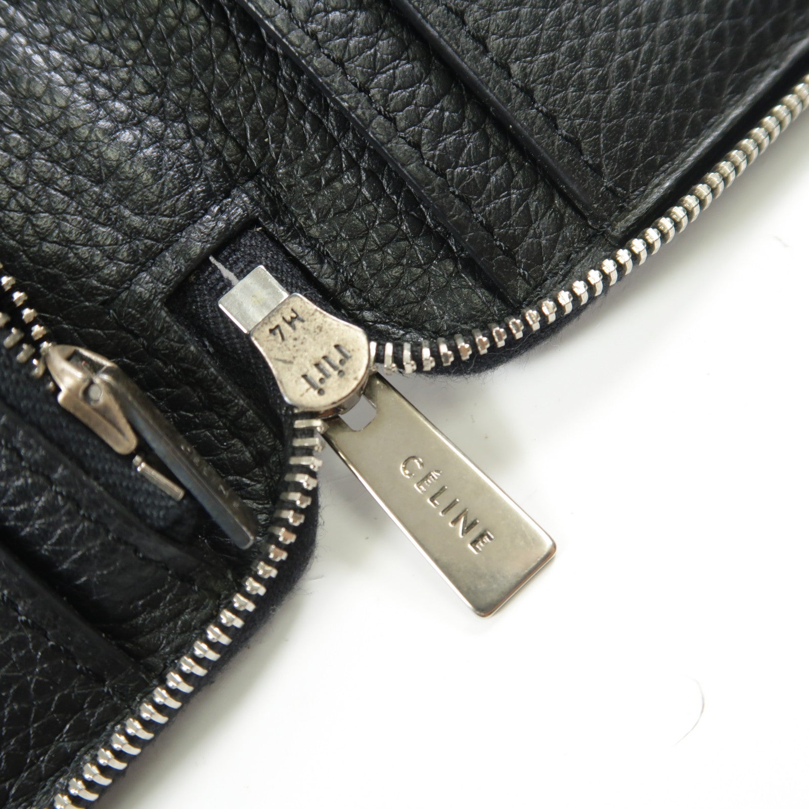 CELINE 【激減優惠】牛皮皮革Long Wallet銀扣長錢包