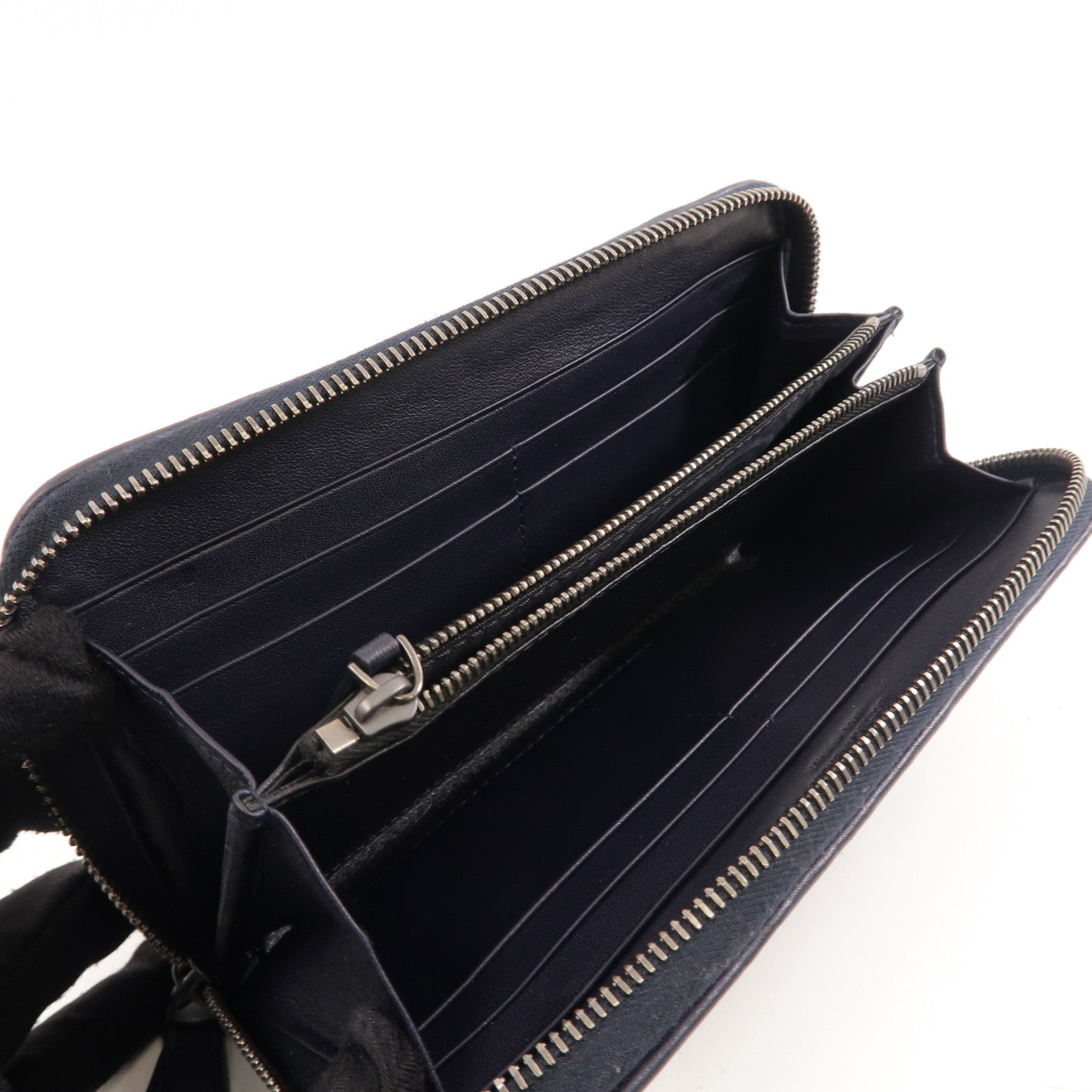 BOTTEGA VENETA 織紋皮革Zipped Long Wallet長錢包黑色