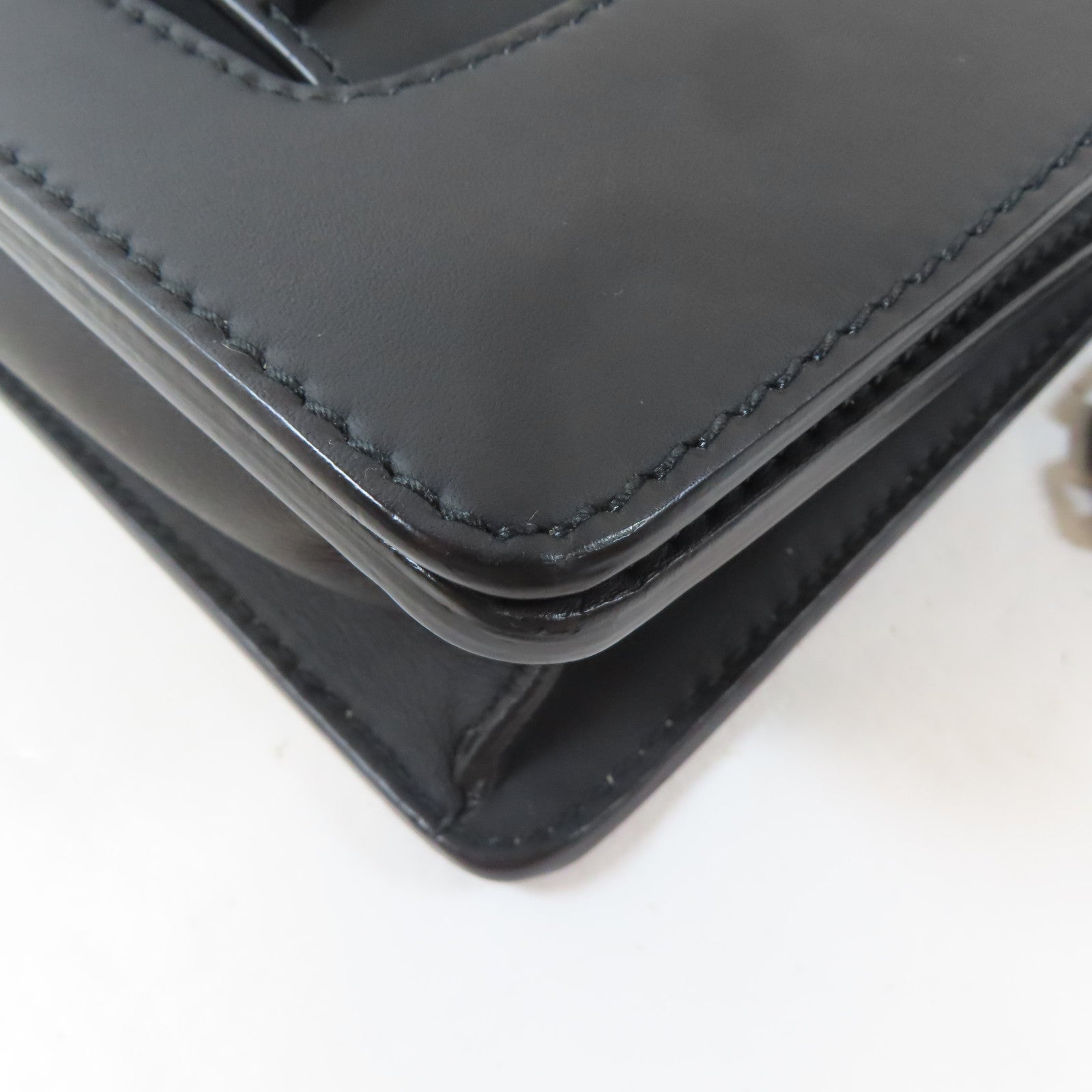 Dior 【激減優惠】牛皮皮革J'odior So Black鏈帶肩背袋黑色