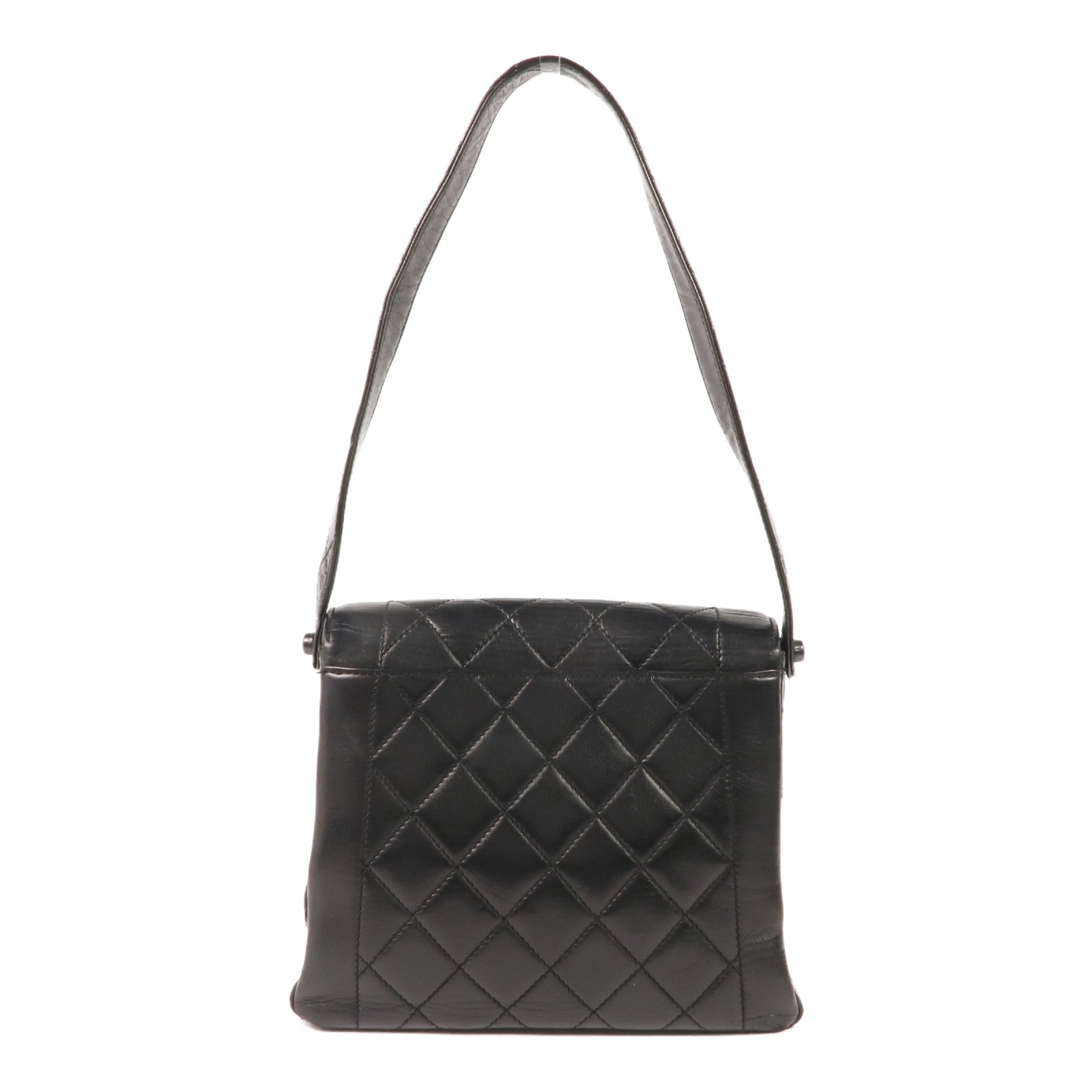 CHANEL 羊皮皮革Shoulder Bag金扣肩背袋