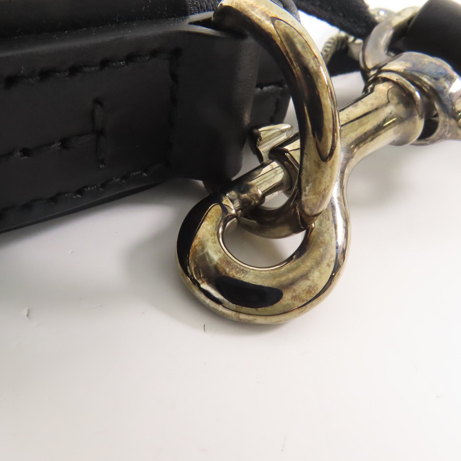 GUCCI 帆布Shoulder Bag銀扣肩背袋
