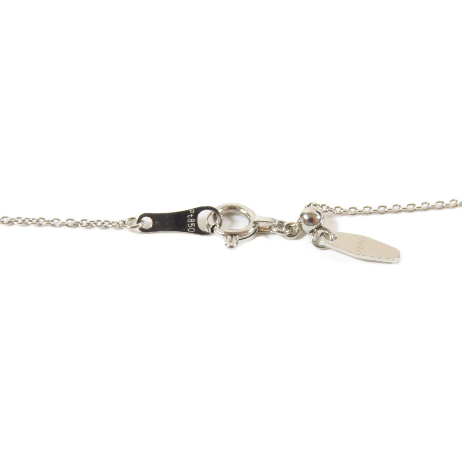 JEWELRY **【激減優惠】PT850/PT900鉑金/鑽石Diamond Necklace0.309ct/0.27ct鑽石項鍊#44cm