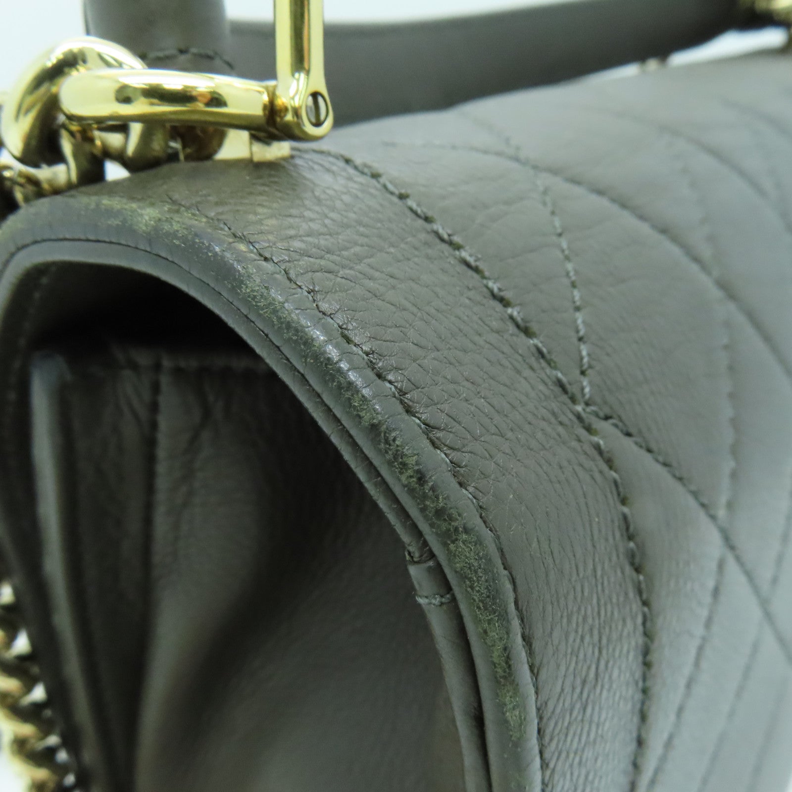 CHANEL 【激減優惠】牛皮皮革2way Shoulder Bag金扣手挽肩背兩用袋