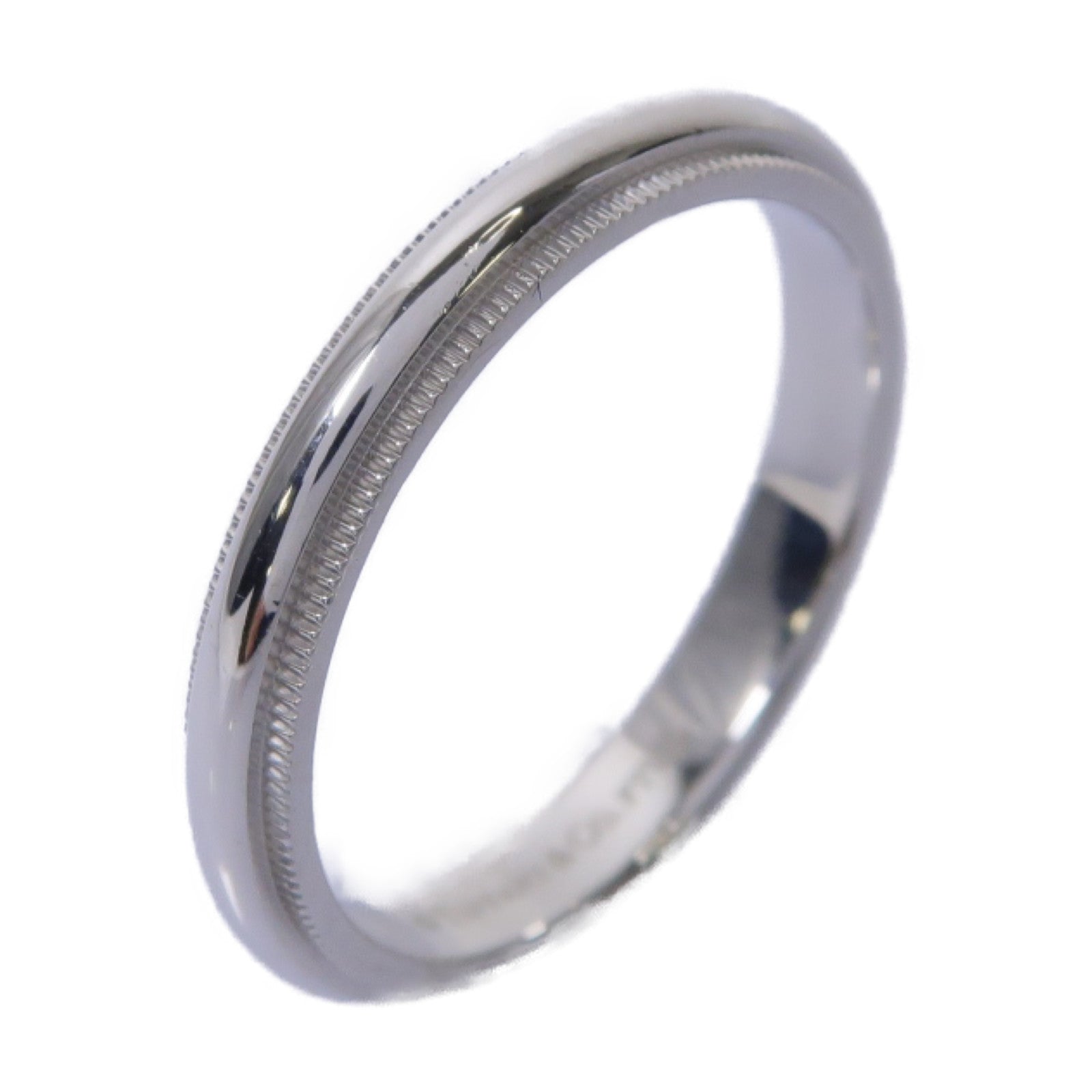 TIFFANY＆CO 【激減優惠】950PT鉑金Milg Rain Wedding Band Ring戒指US#8