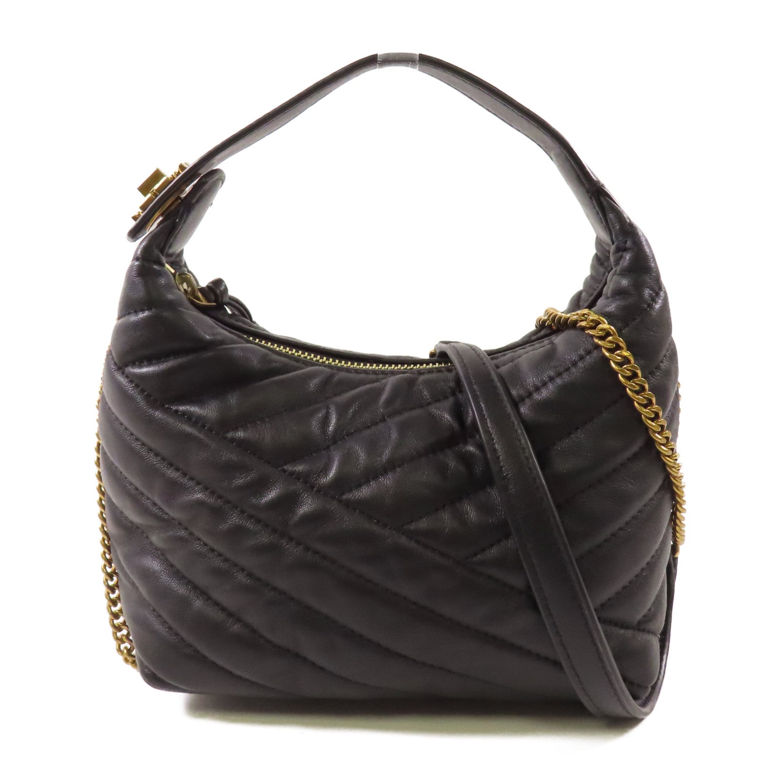 Tory Burch 皮革2 Way Shoulder Bag金扣手挽肩背兩用袋