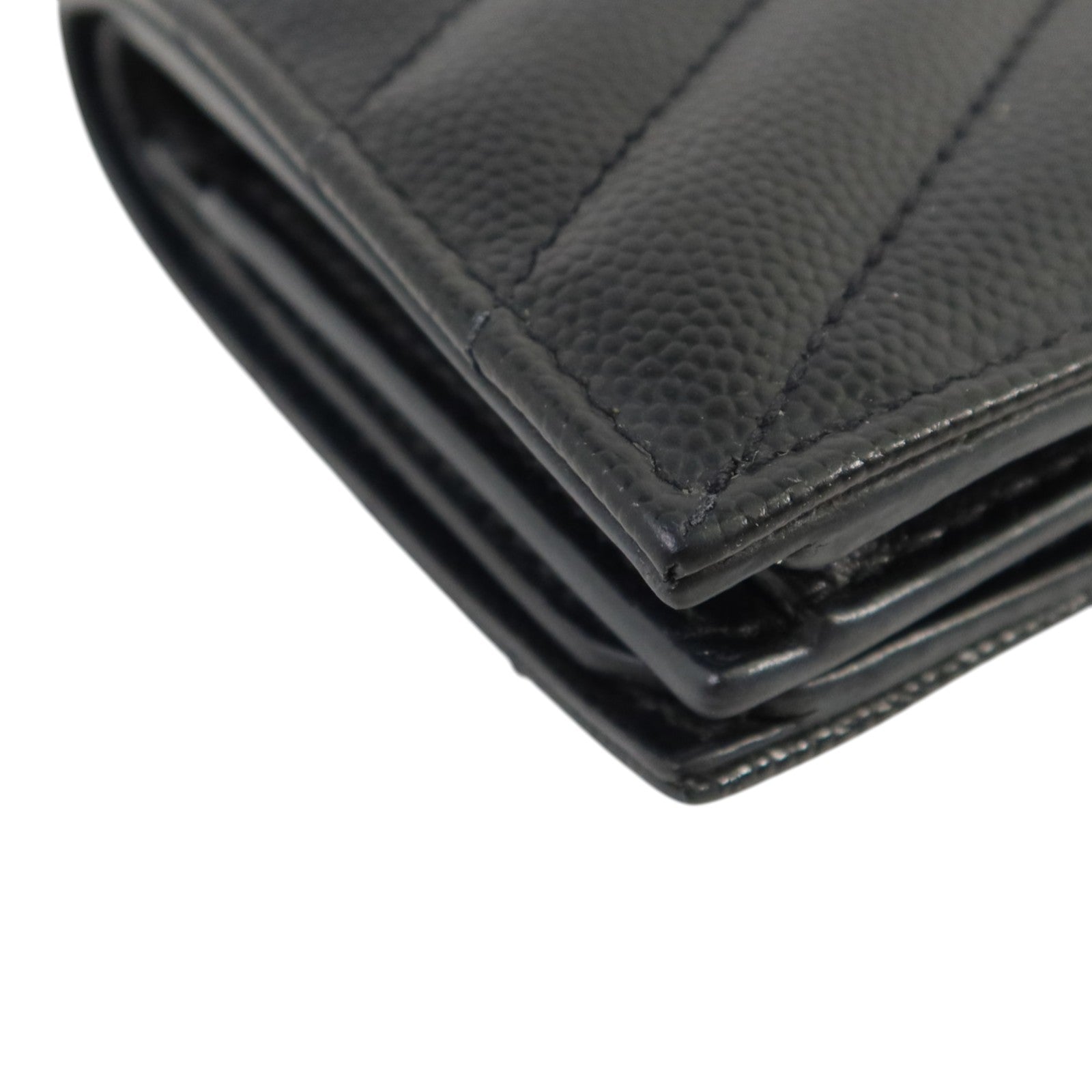 SAINT LAURENT 牛皮皮革Wallet金扣錢包