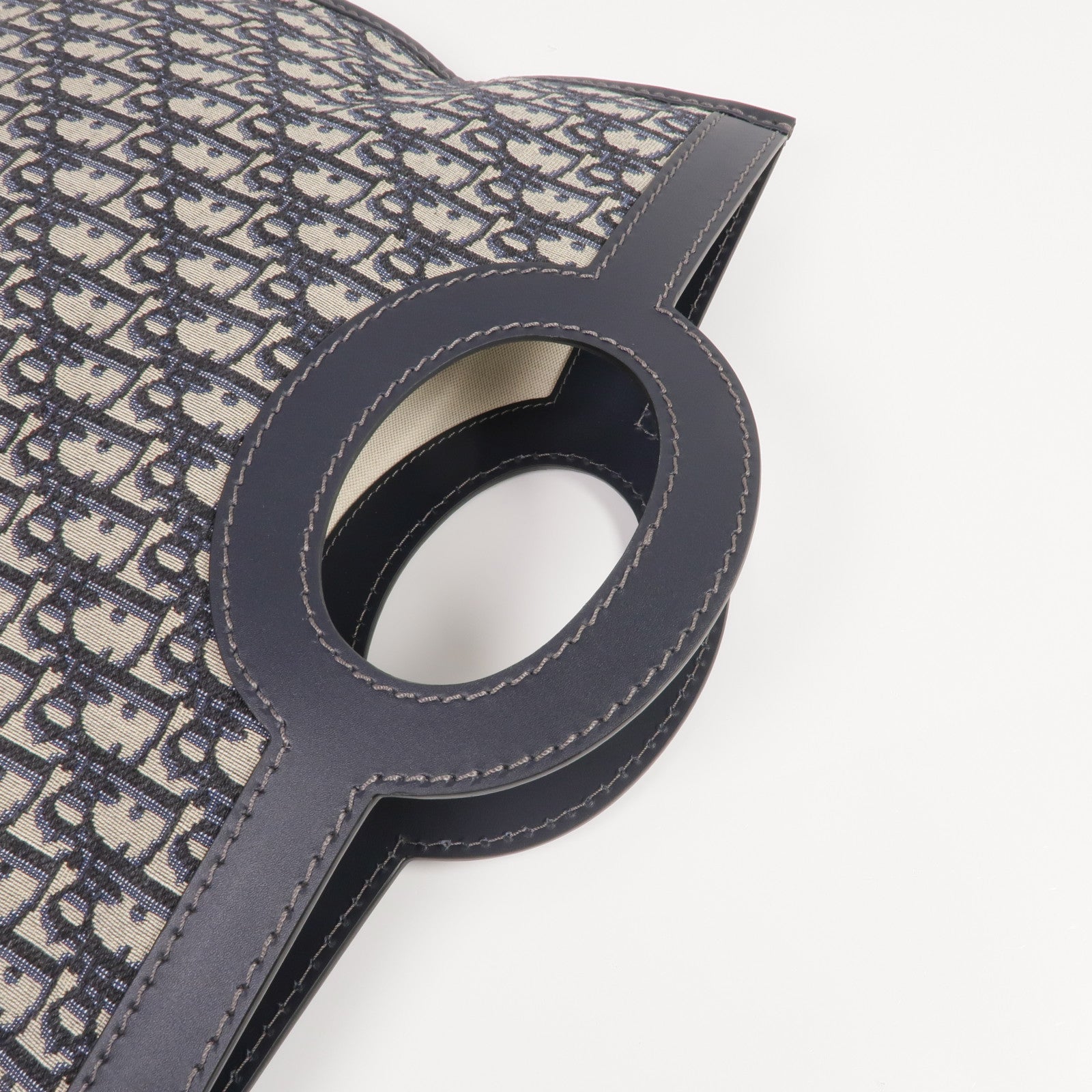 Dior 帆布Oblique Clutch Bag金扣手拿包