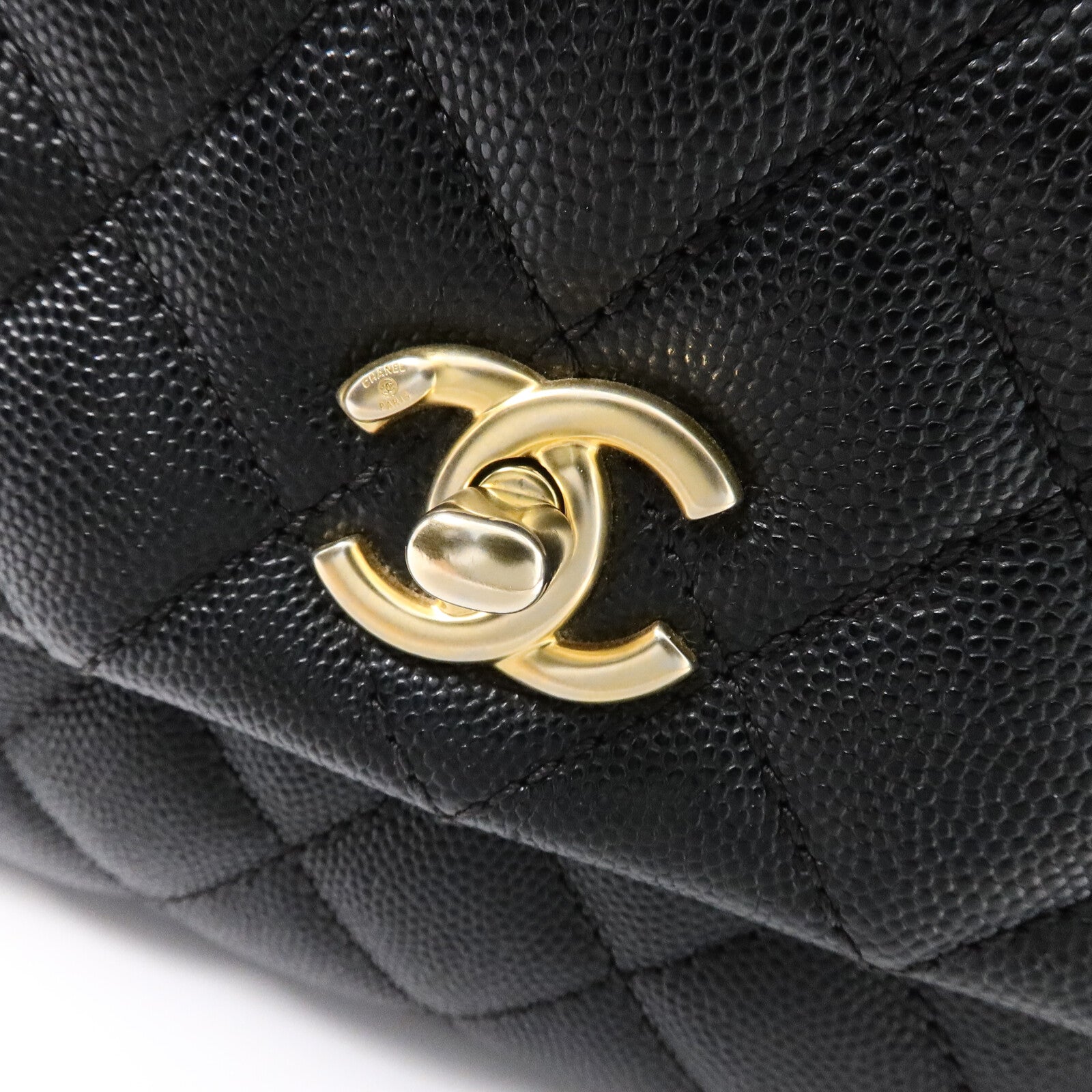 CHANEL 蛇皮/牛皮皮革Coco Handel Small鏈帶手挽肩背兩用袋