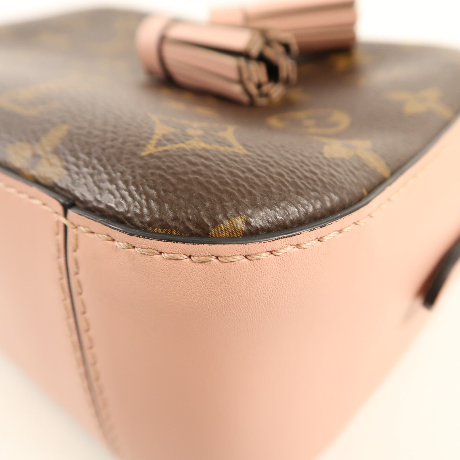 LOUIS VUITTON Monogram Saintonge金扣手挽肩背兩用袋