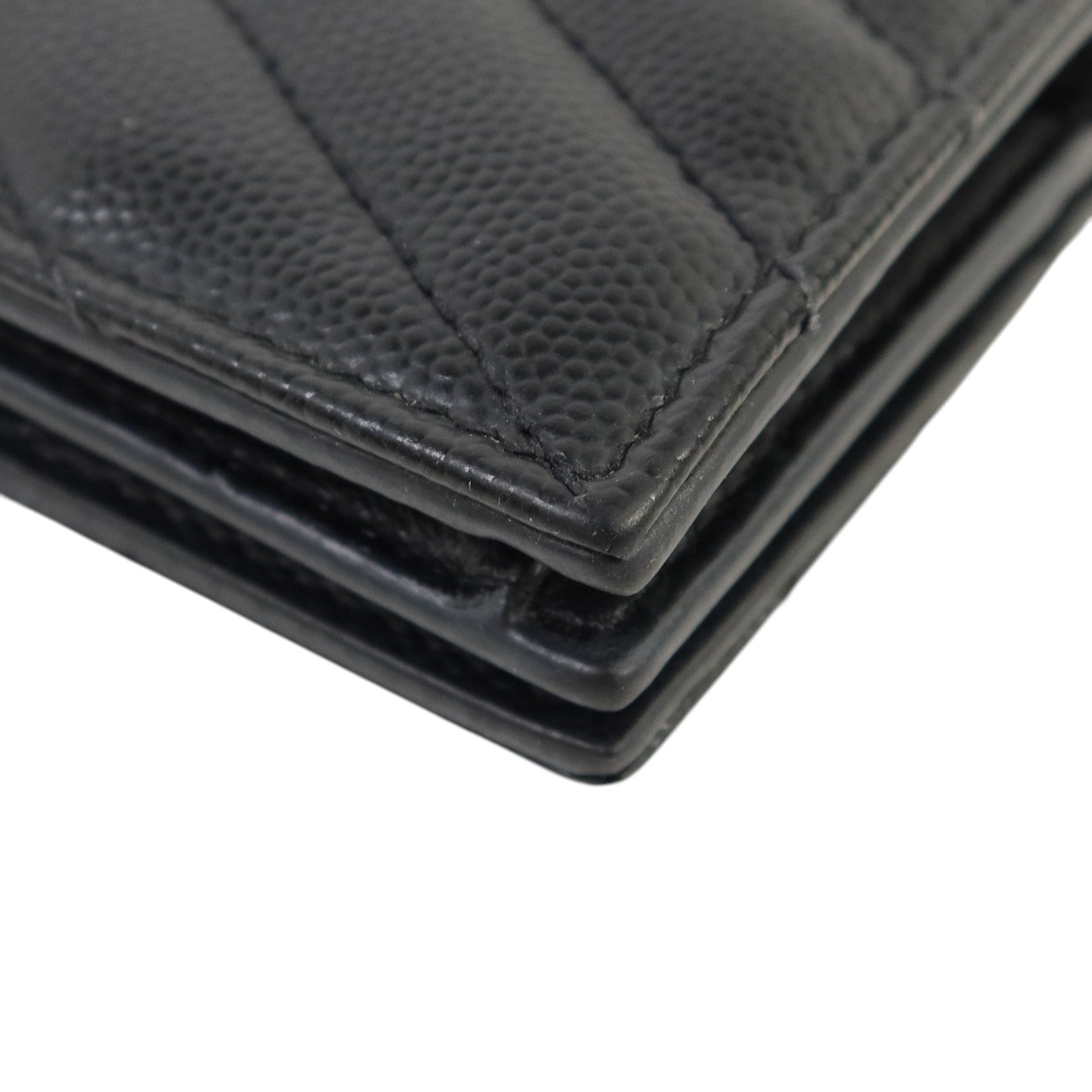 SAINT LAURENT 牛皮皮革Wallet金扣錢包