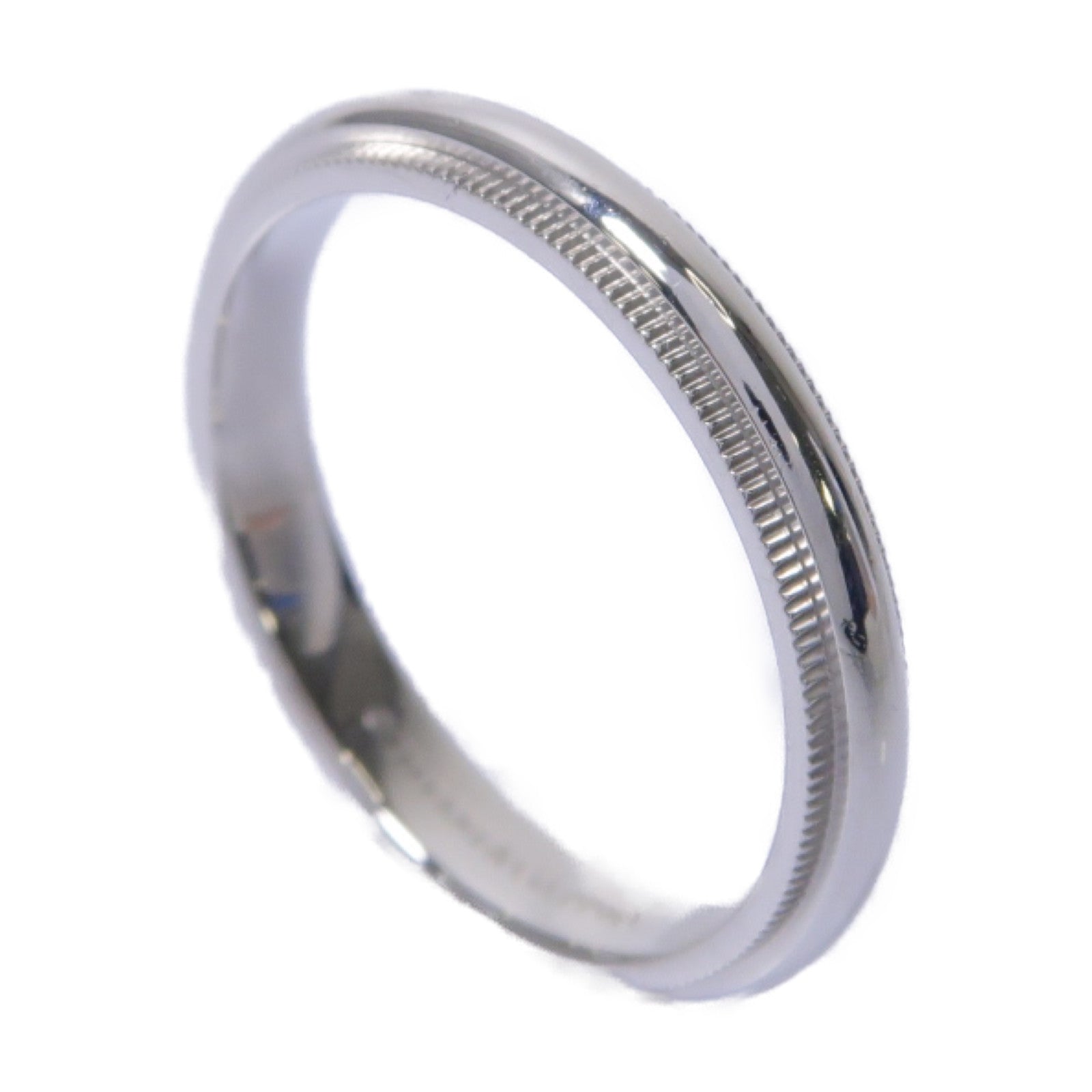 TIFFANY＆CO 【激減優惠】950PT鉑金Milg Rain Wedding Band Ring戒指US#8