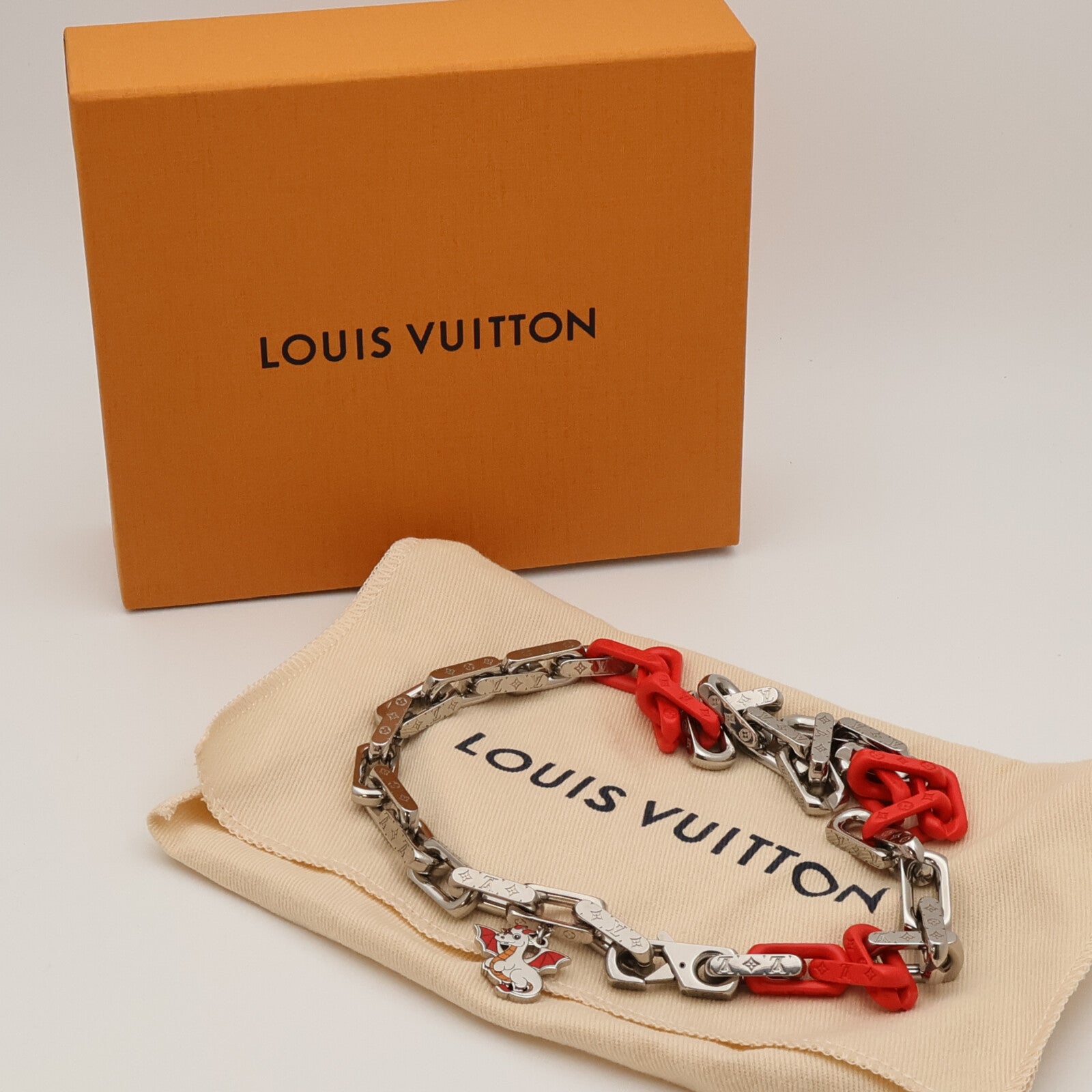LOUIS VUITTON PVC/金屬Chain Necklace項鍊