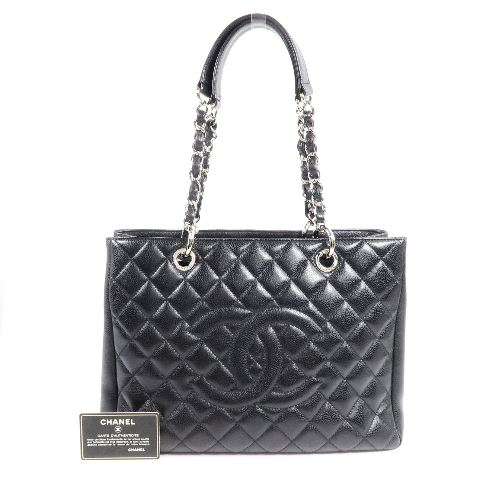 CHANEL GST Grand Shopping Tote Bag鏈帶肩背袋