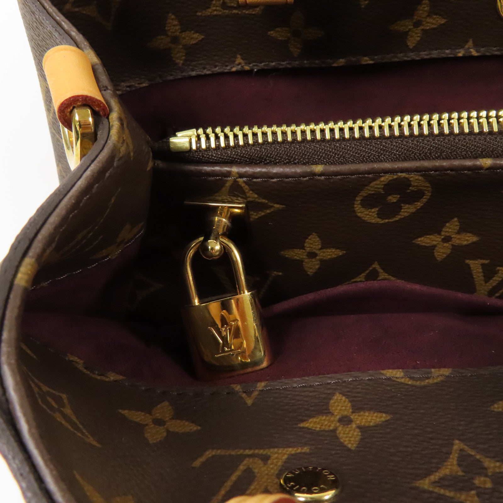 LOUIS VUITTON Monogram Montaigne MM金扣手挽肩背兩用袋