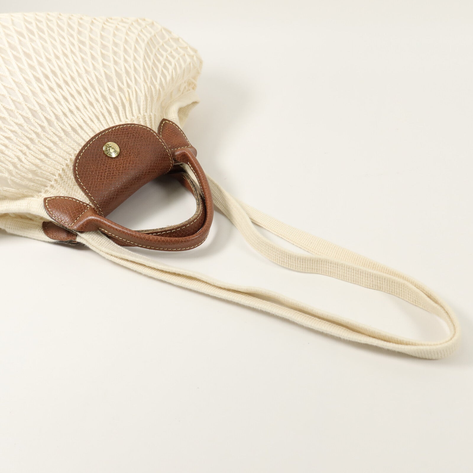 Longchamp 針織布料Le Pliage Filet L Mesh Bag手挽肩背兩用袋