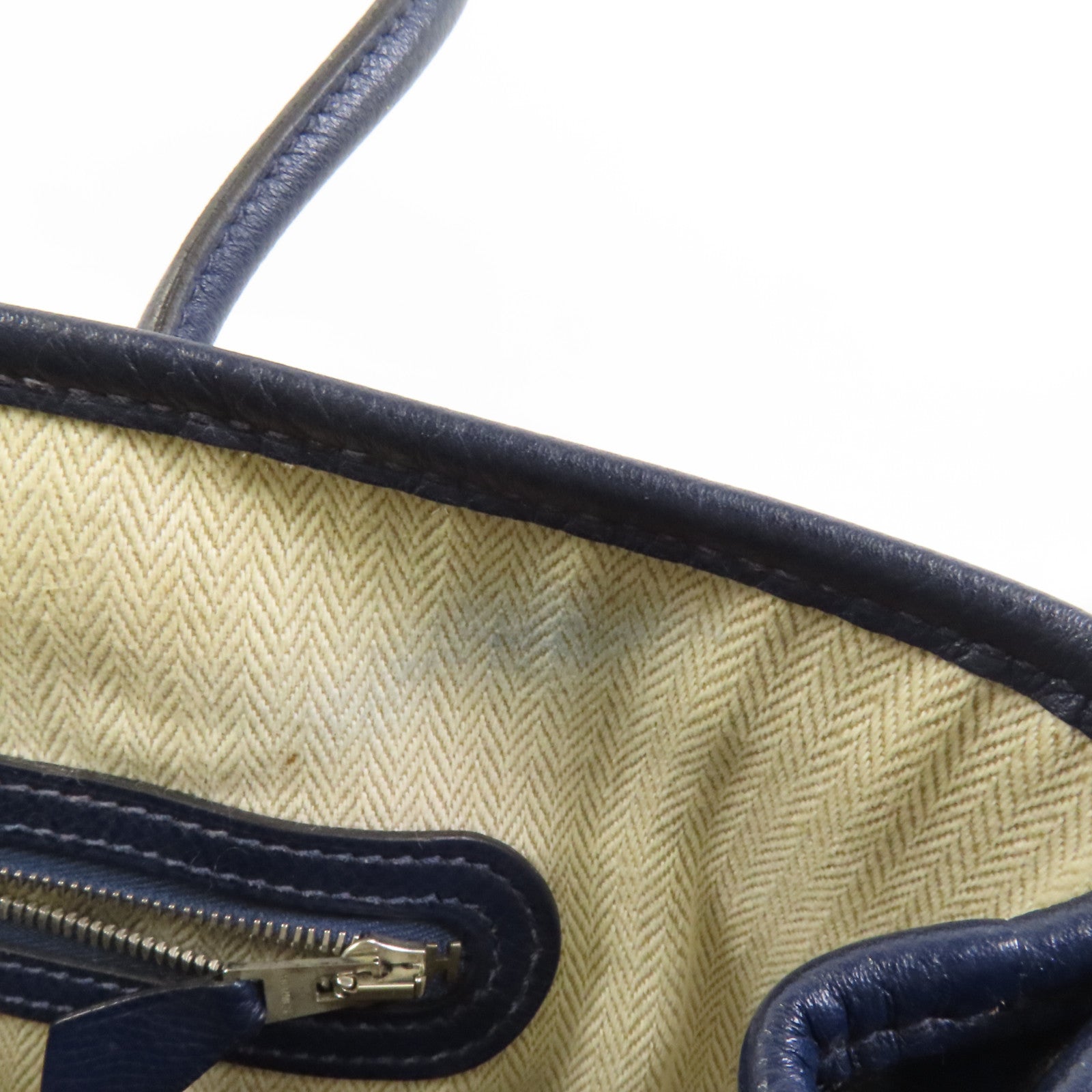 HERMES Epsom皮革Garden Party TPM手挽袋Blue Nuit