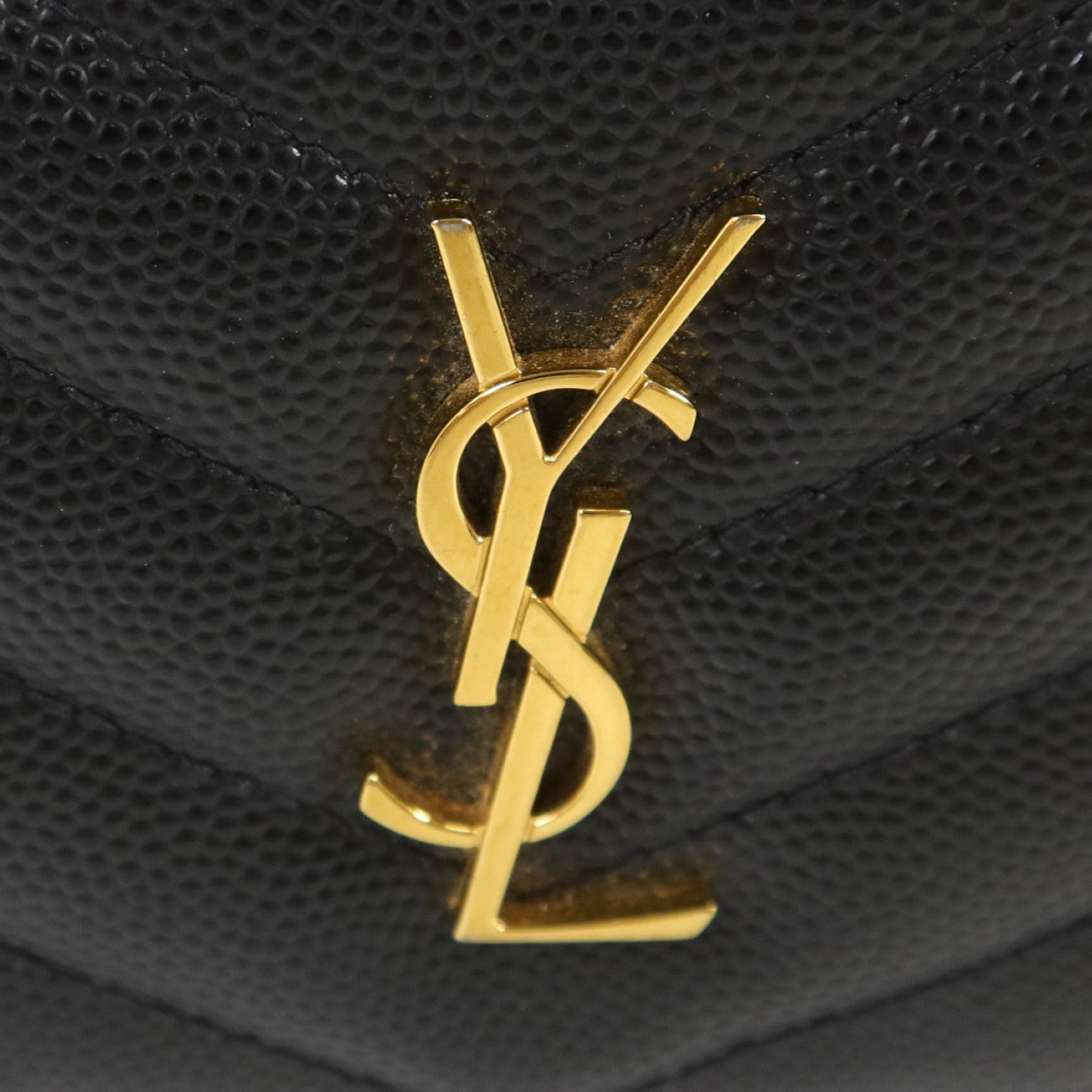 SAINT LAURENT 牛皮皮革Wallet金扣錢包