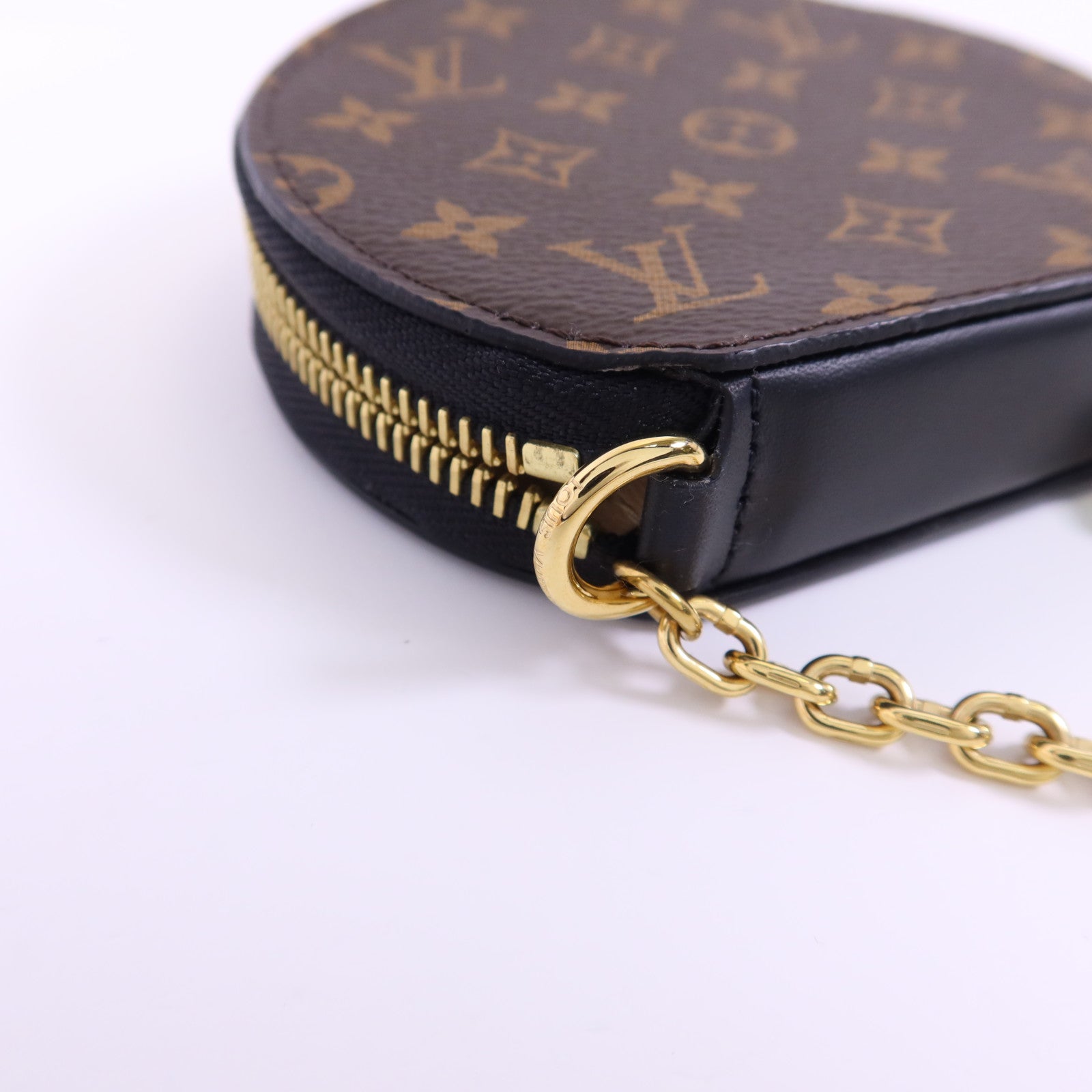 LOUIS VUITTON Monogram Micro Boite Chapeau Coin Purse Charm金扣零錢包