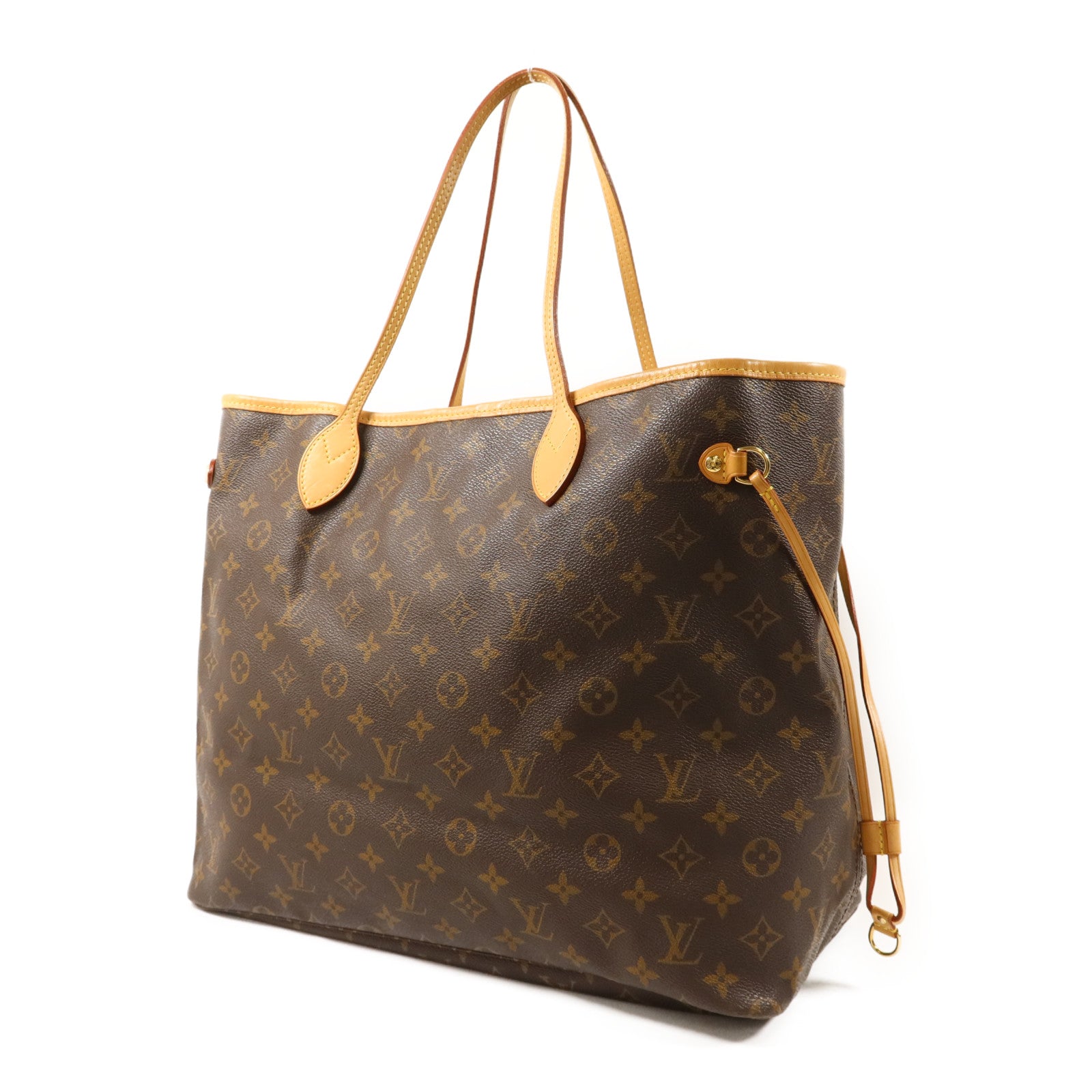 LOUIS VUITTON Monogram Neverfull GM金扣手挽袋