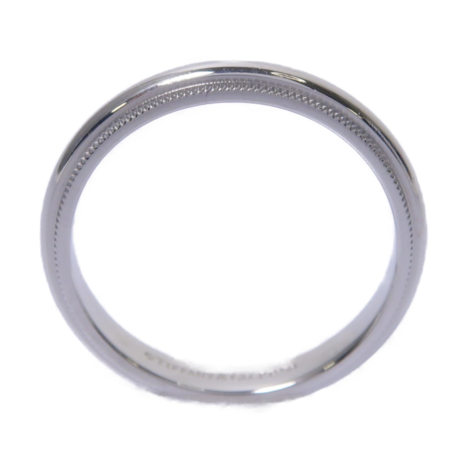 TIFFANY＆CO 【激減優惠】950PT鉑金Milg Rain Wedding Band Ring戒指US#8