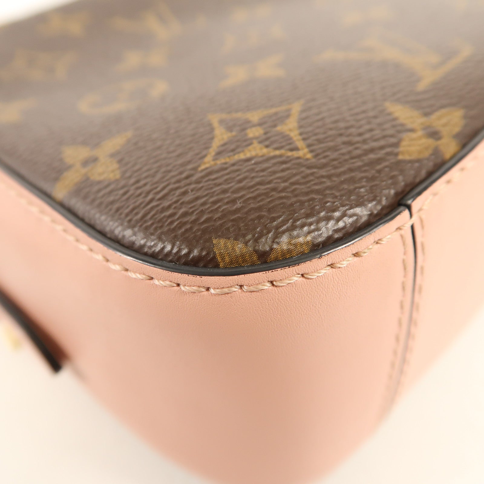 LOUIS VUITTON Monogram Saintonge金扣手挽肩背兩用袋