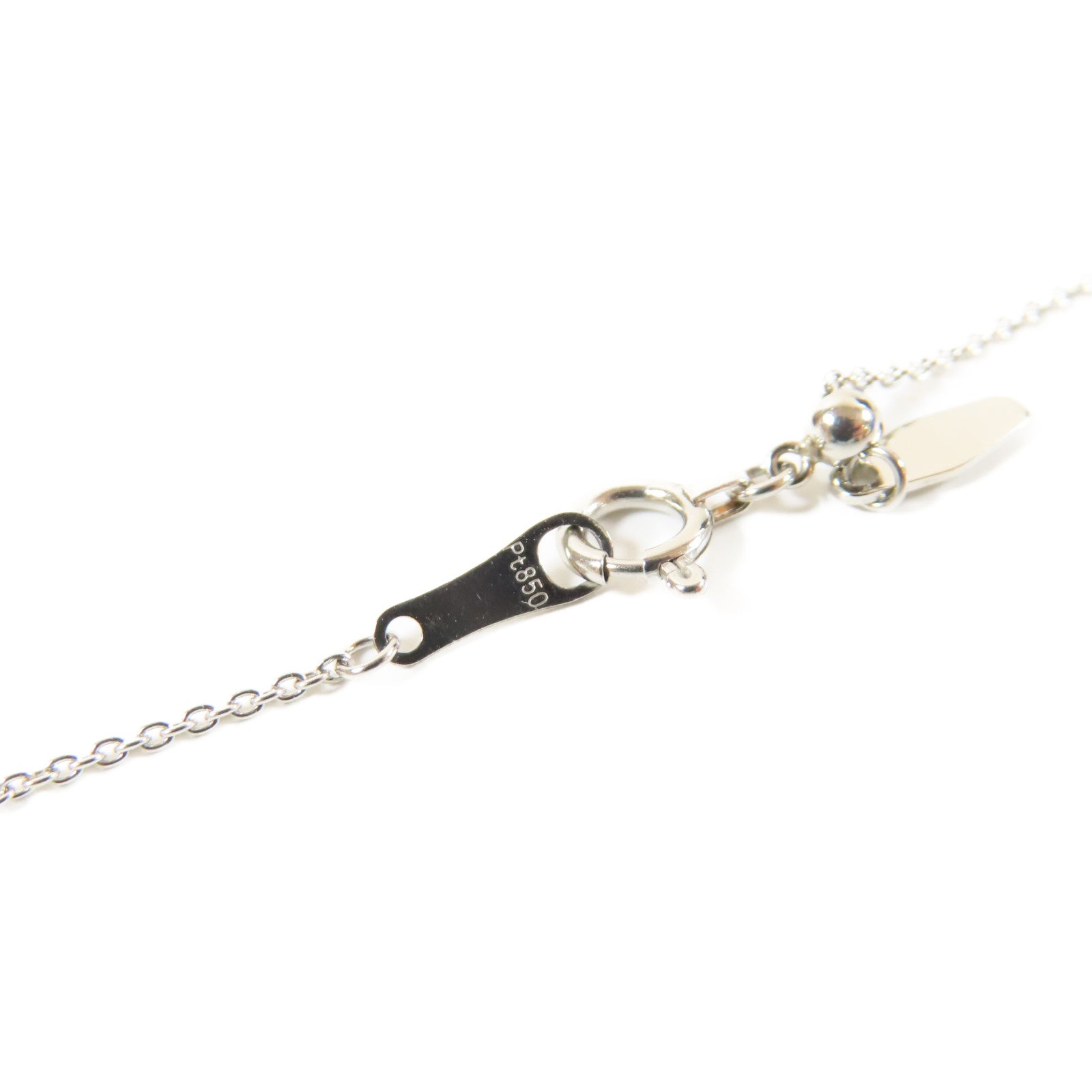 JEWELRY **【激減優惠】PT850/PT900鉑金/鑽石Diamond Necklace0.309ct/0.27ct鑽石項鍊#44cm