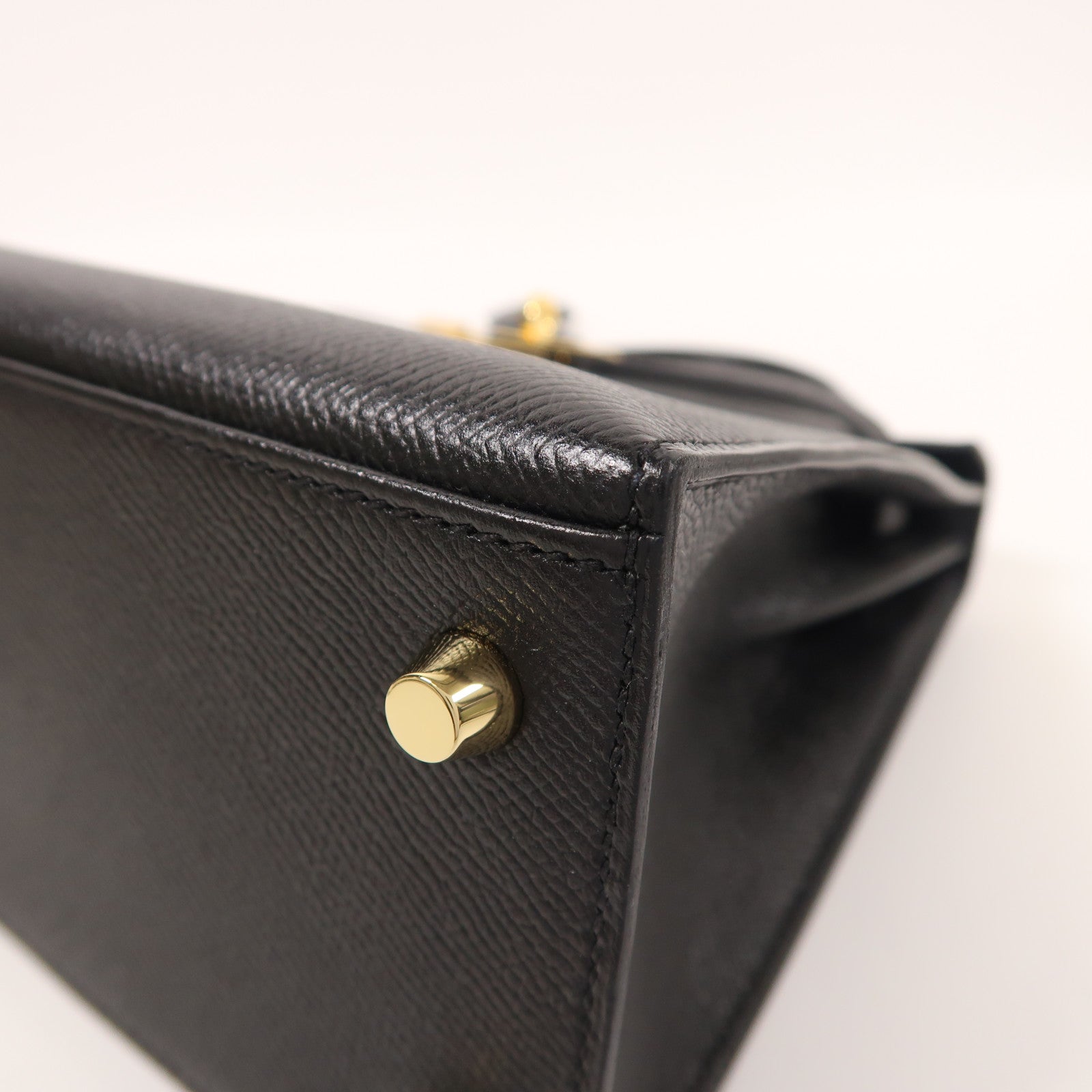 HERMES Epsom皮革Kelly 25金扣手挽肩背兩用袋