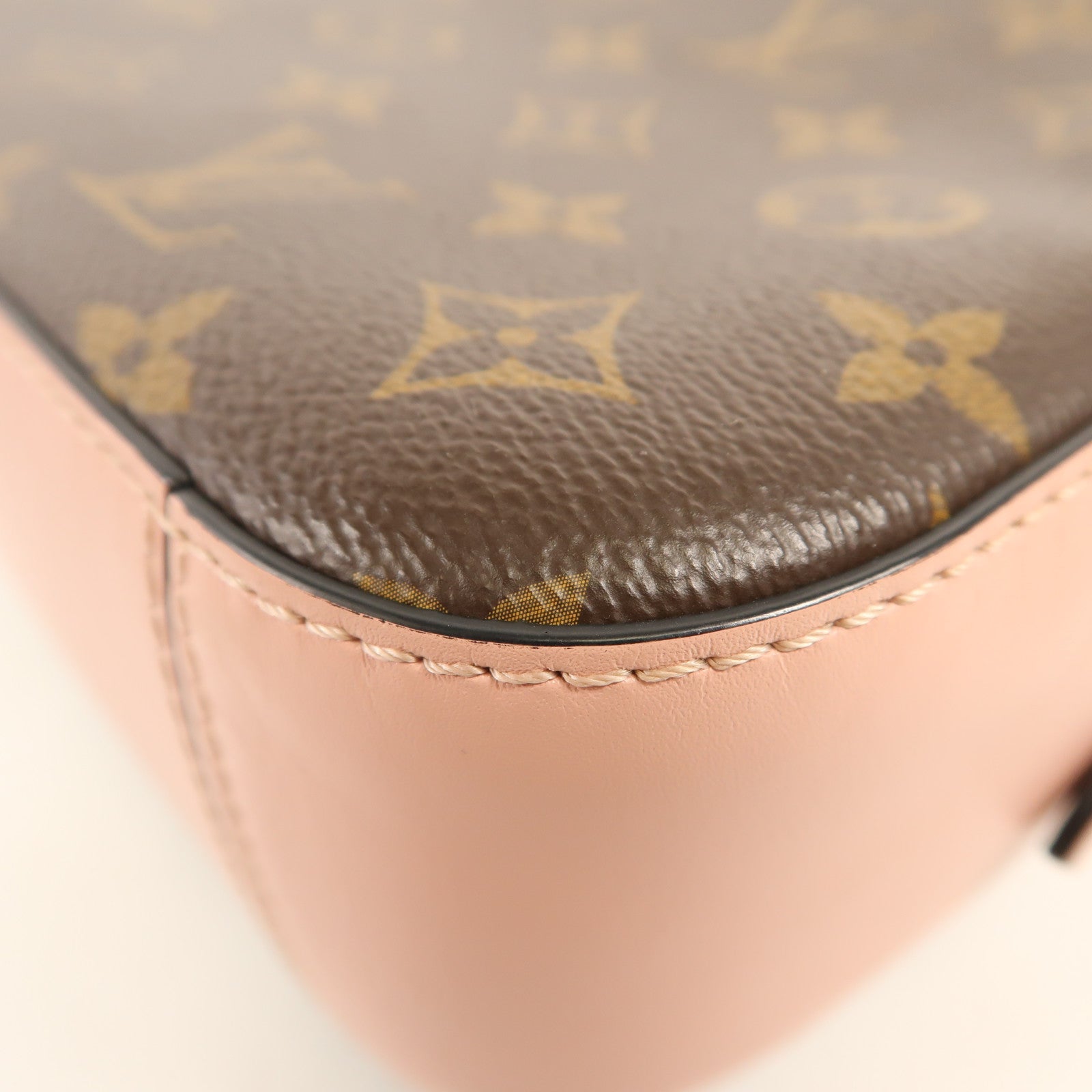 LOUIS VUITTON Monogram Saintonge金扣手挽肩背兩用袋