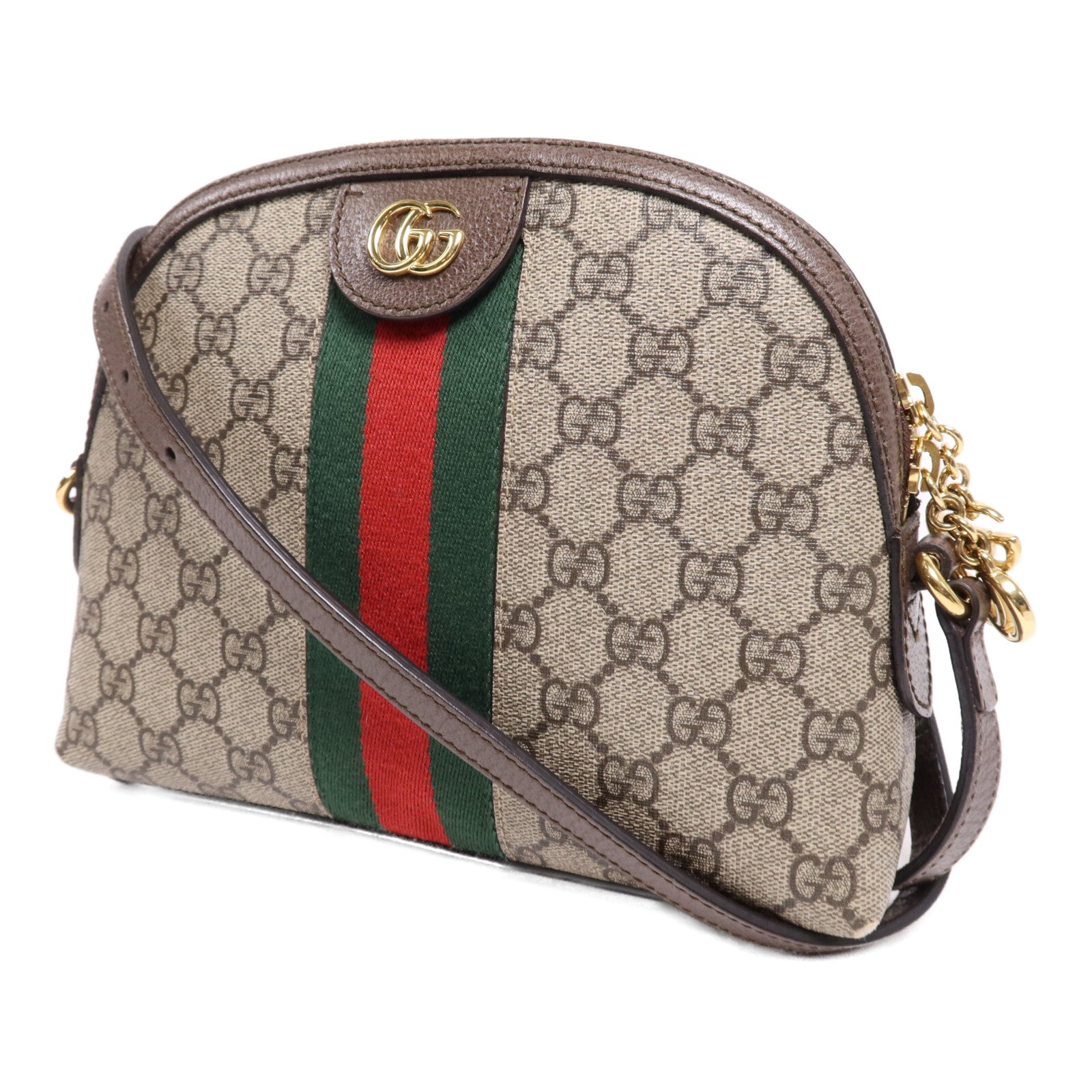 GUCCI 塗層帆布Ophidia GG Small金扣肩背袋